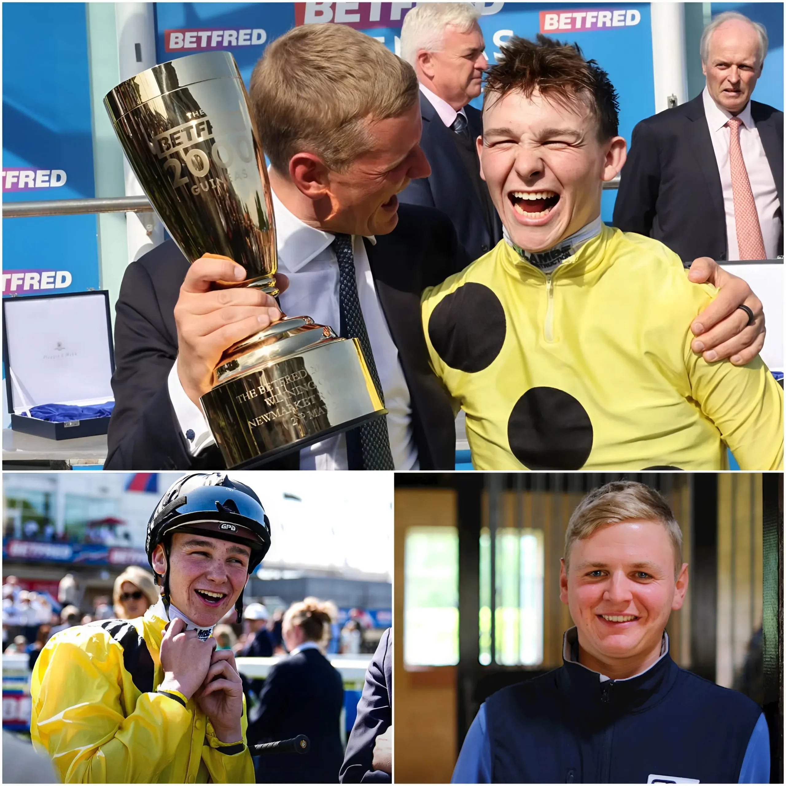 Cover Image for 🌟 OFFICIAL: YOUNG JOCKEY BILLY LOUGHNANE HONORED AS THE “AMBASSADOR OF THE NEW GENERATION” OF BRITISH HORSE RACING IN NEWMARKET.