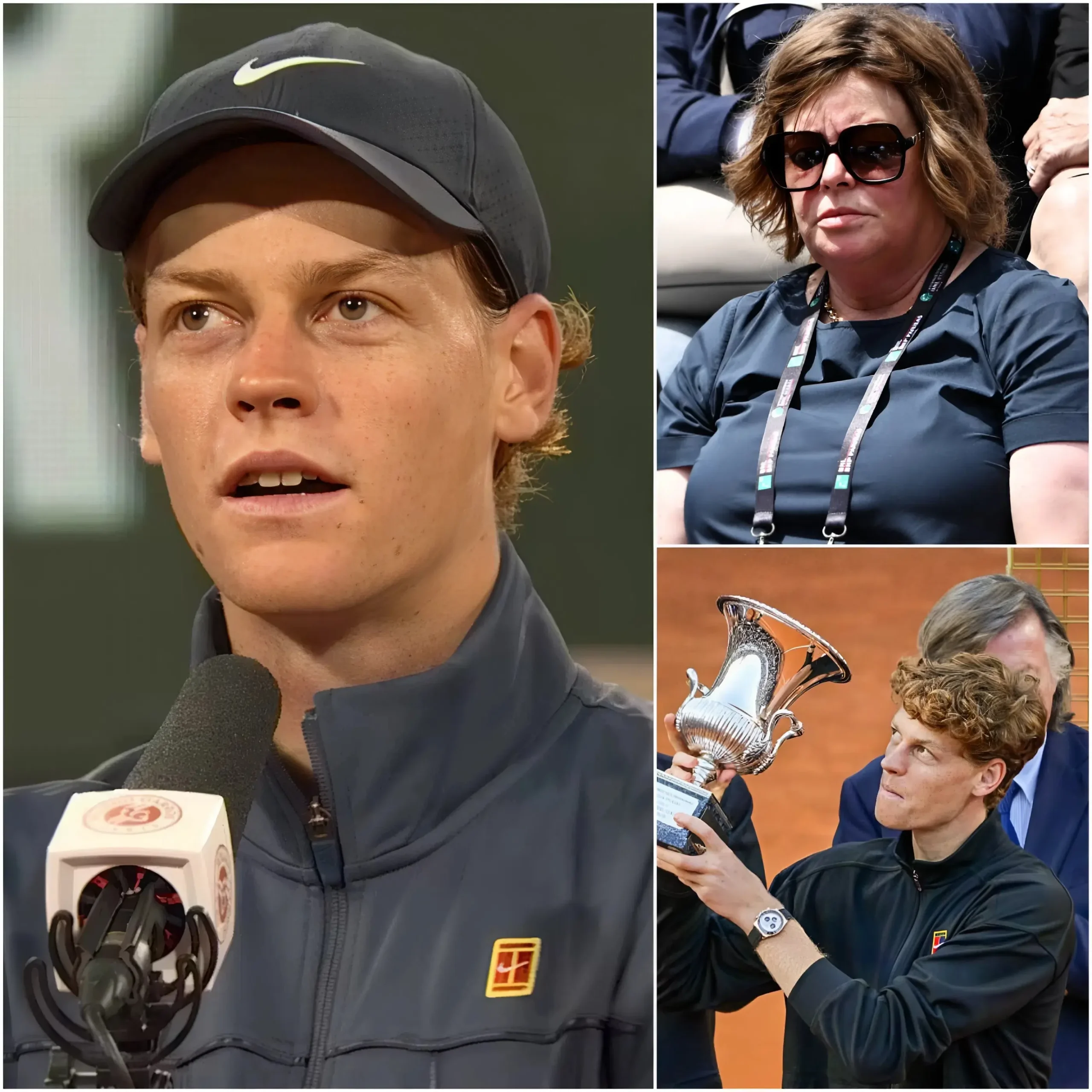 Cover Image for ❤️ 🎾 “Questa vittoria è per mia madre…” Jannik Sinner non è riuscito a trattenere le emozioni quando gli è stato chiesto della sua difficile vittoria in semifinale contro Daniil Medvedev.