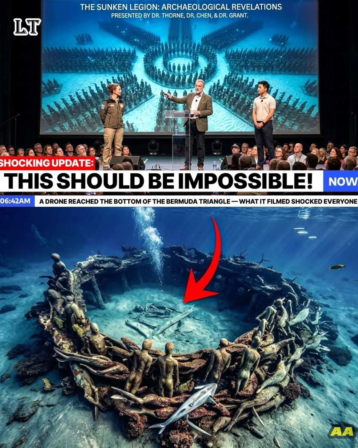 Cover Image for 🔥 UN DRONE A ATTEINT LE FOND DU TRIANGLE DES BERMUDES — LES IMAGES FILMÉES ONT CHOQUÉ LE MONDE ENTIER ! 🔥