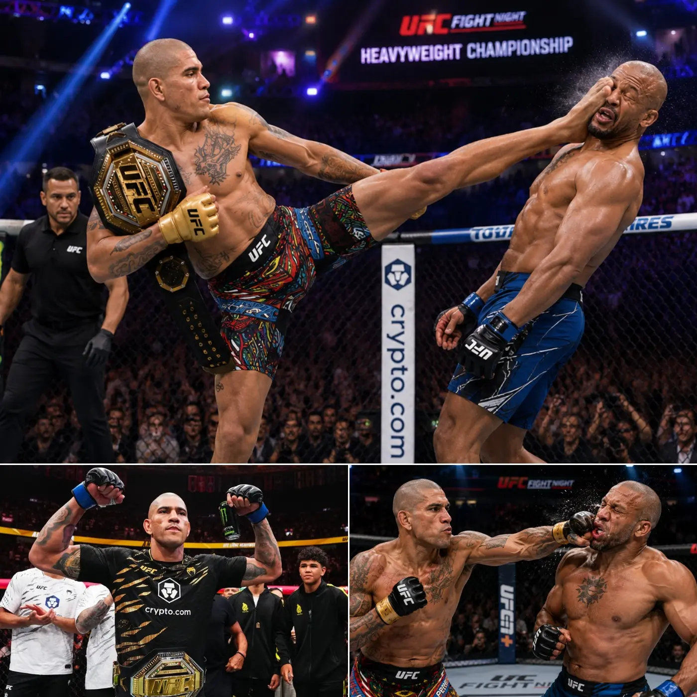 Cover Image for “ONE PUNCH CHANGED EVERYTHING!” —Alex Pereira brutally knocked out Ciryl Gane in less than five minutes, ending his reign of dominance.