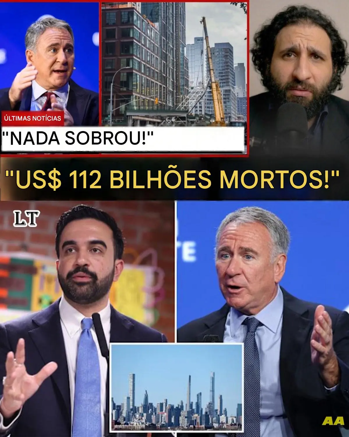 Cover Image for PREFEITO SOCIALISTA ENVERGONHAM BILIONÁRIO NO DIA DO IMPOSTO DE RENDA — 7 DIAS DEPOIS, NOVA YORK PERDE UM ARRANHA-CÉUATAQUE DO PREFEITO MAMDANI AO BILIONÁRIO KEN GRIFFIN NO DIA DO IMPOSTO DE RENDA PROVOCA COLAPSO IMEDIATO DE PROJETO DE US$ 6 BILHÕES NO CENTRO DE MANHATTAN