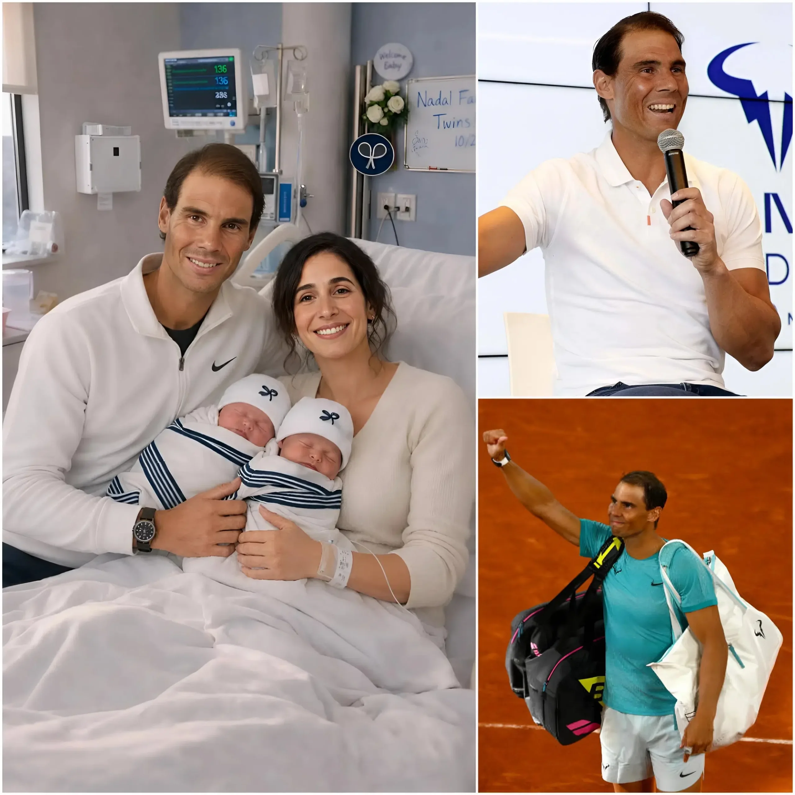 Cover Image for 🚨🎾 NOTICIA DE ÚLTIMA HORA: La leyenda del tenis Rafael Nadal y su esposa Mery Perelló son DOBLE INFLUENCIA: dieron la bienvenida a gemelos cerca de los 40, y los nombres de los bebés están revolucionando las redes sociales.