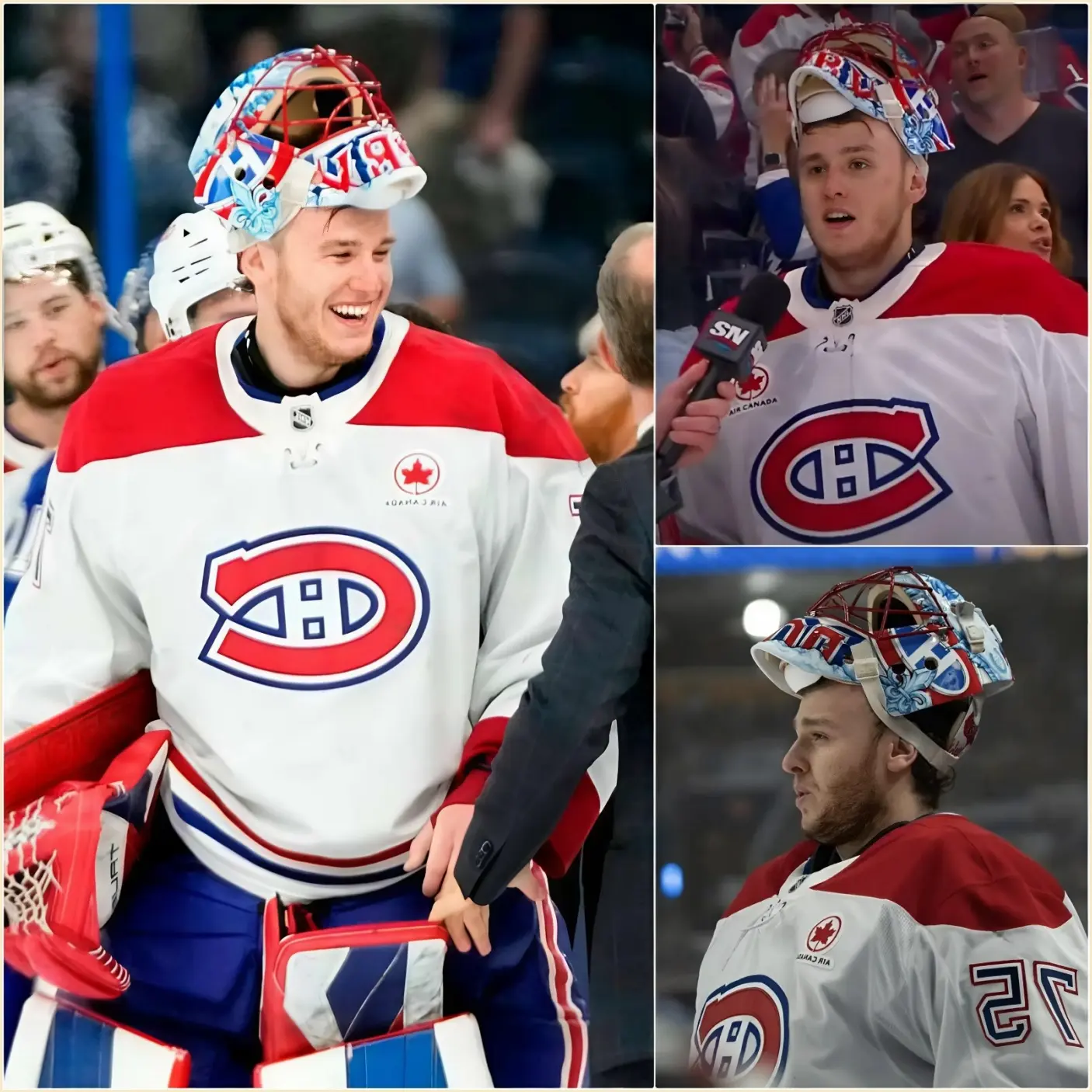 Cover Image for UNE VICTOIRE À COUPER LE SOUFFLE : Après les erreurs commises lors du match 6 et son incroyable retour en force dans le match décisif pour une place en demi-finale avec 37 arrêts pour les Montreal Canadiens,