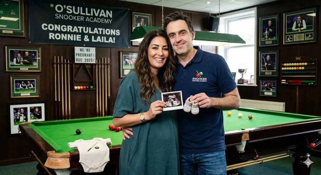 Cover Image for 💖 The entire Snooker community is moved and thrilled by the joyful news of Ronnie O’Sullivan and Laila Rouass’s baby – and the name the Snooker legend chose has fans “on the edge of their seats”!
