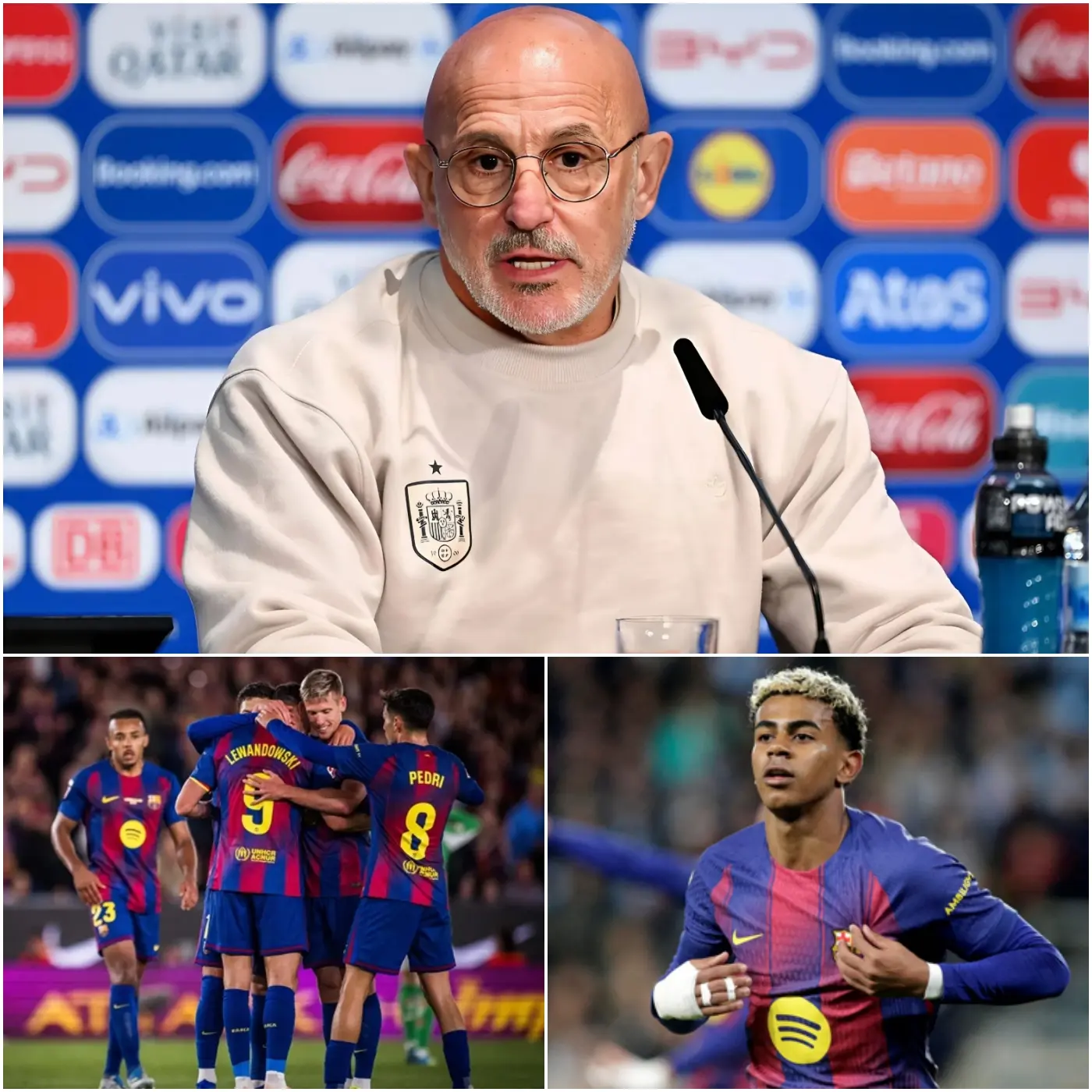 Cover Image for ¡Una sorpresa impactante sacude el Camp Nou! Tras ganar la Supercopa… Luis de la Fuente sorprende a todos al excluir al mejor jugador del Barcelona de esta temporada de la convocatoria de España para el Mundial. 😱 El seleccionador español no dudó y se lo comunicó al jugador de forma contundente y sorprendente: «¡No irás conmigo al Mundial!»