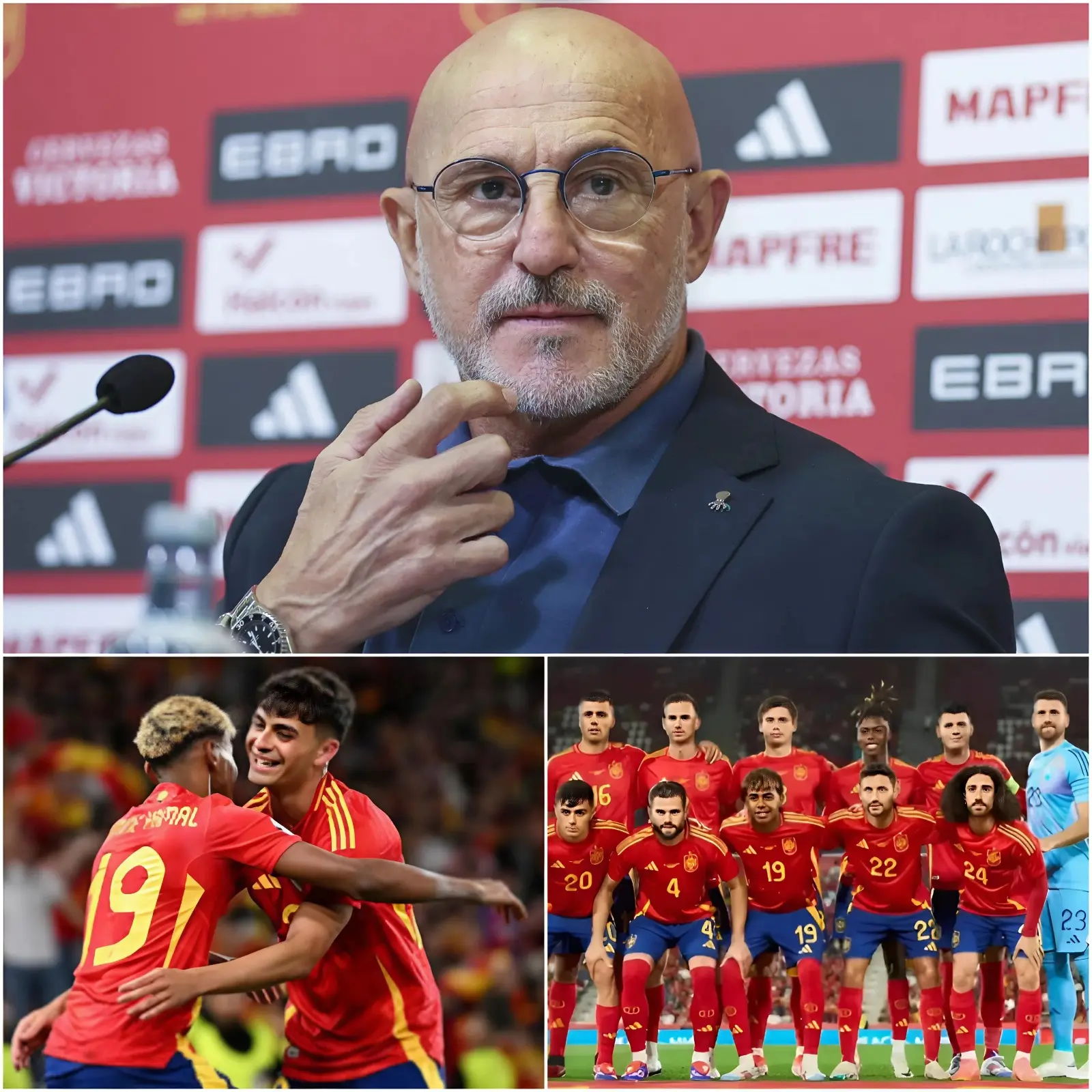 Cover Image for 🚨HACE 10 MINUTOS: El seleccionador de España, Luis de la Fuente, ha sorprendido a todos al apartar a tres jugadores de la convocatoria provisional para el Mundial 2026 debido a motivos internos.
