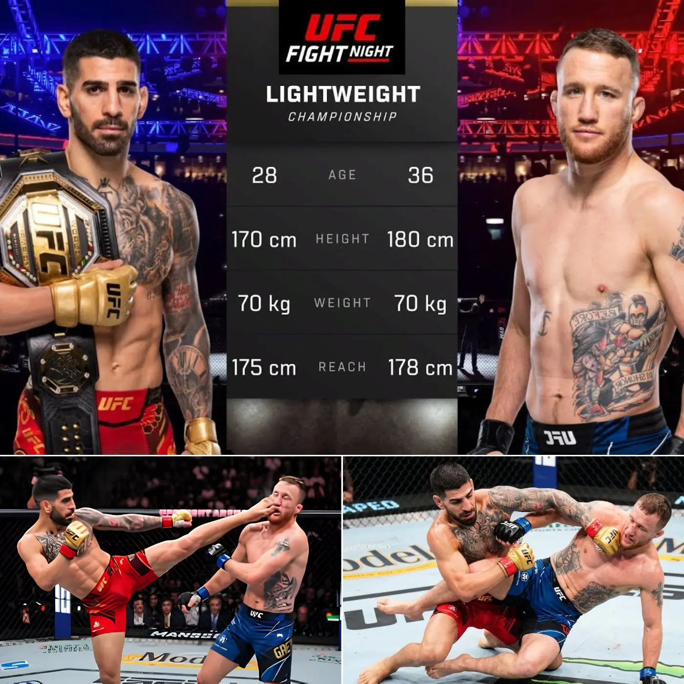 Cover Image for “THE ENTIRE UFC WORLD WAS SILENT FOR JUST FIVE SECONDS…” — Ilia Topuria Knocked Out Justin Gaethje with a Horrific Knockout That Caused a Global Sensation.