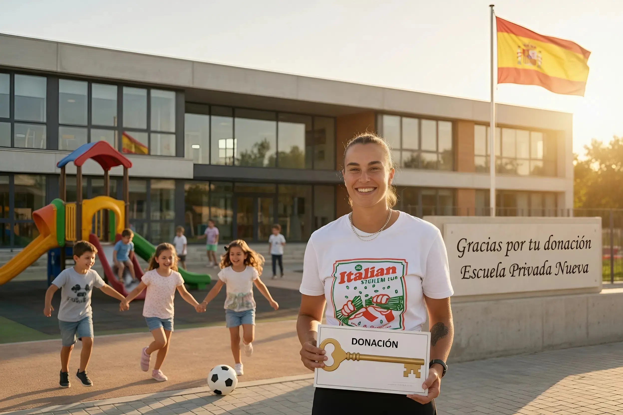 Cover Image for 🥰 Según se informa, Aryna Sabalenka ha donado 30 millones de dólares para construir una escuela privada destinada a niños en situación de vulnerabilidad en Minsk, una región que desempeñó un papel fundamental en la formación de su vida y en las etapas iniciales de su carrera tenística.