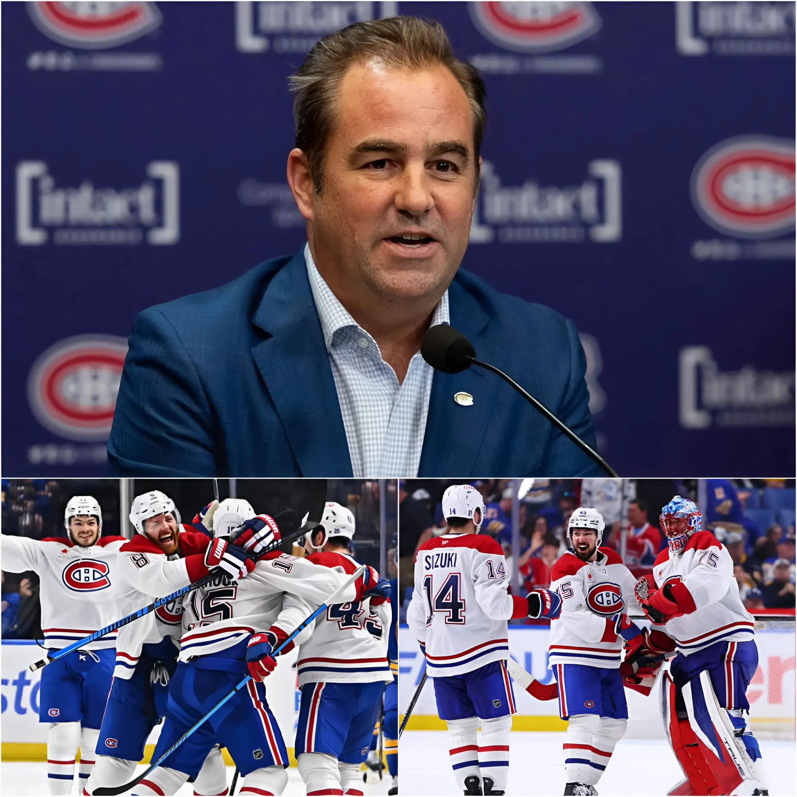 Cover Image for Lors de la conférence de presse immédiatement après le match, Geoff Molson s’est soudain levé, a regardé droit dans les journalistes et a déclaré une phrase qui a plongé toute la salle dans un silence total : “Cette victoire n’est pas seulement un honneur… c’est de l’histoire.