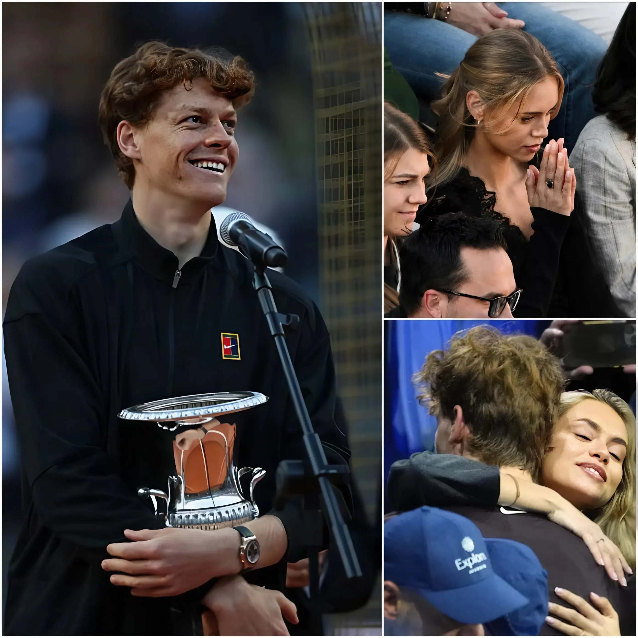 Cover Image for 🎾💝 DIETRO LE QUINTE: Mentre l’intero Foro Italico esplodeva di gioia dopo la storica conquista del titolo da parte di Jannik Sinner contro Casper Ruud, un momento tenerissimo, avvenuto lontano dal campo, ha mandato in delirio il mondo del tennis.