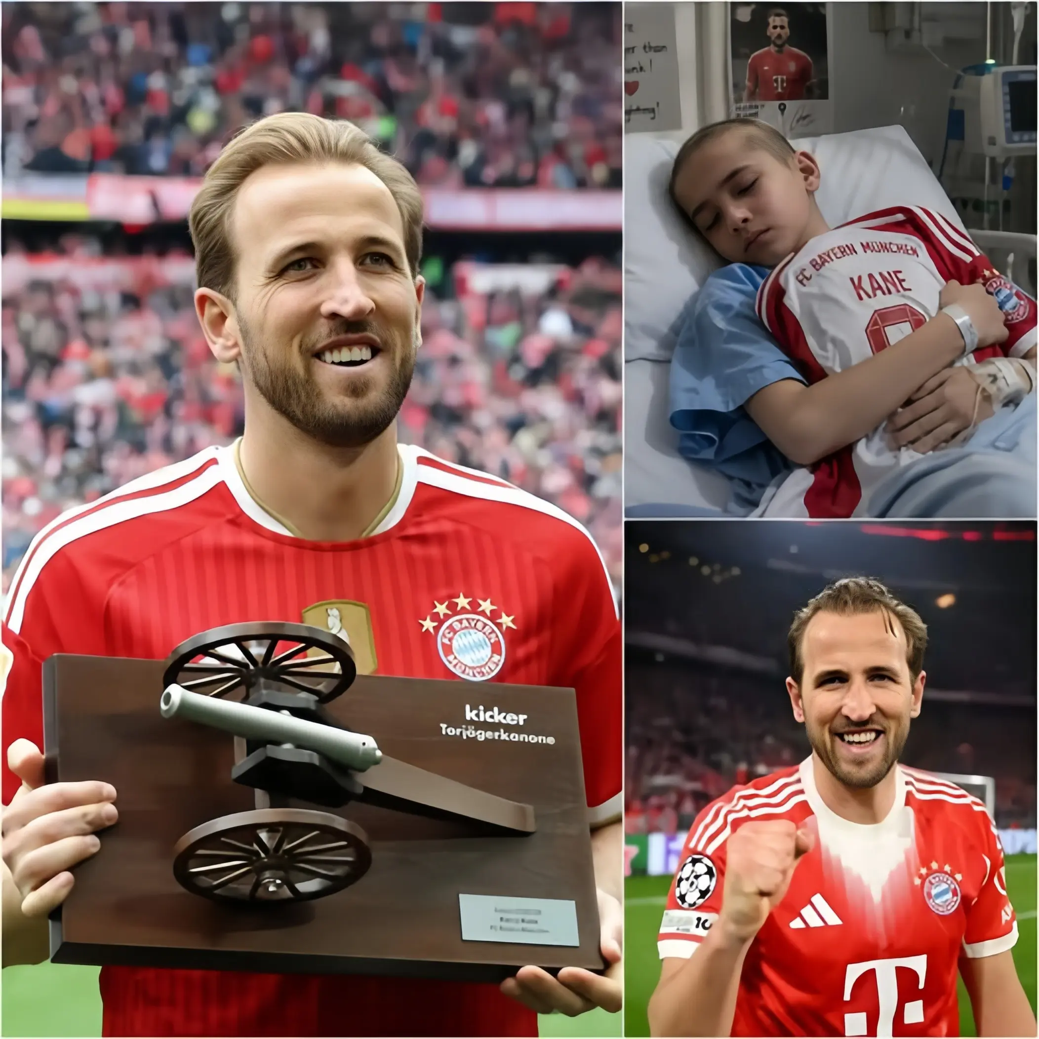 Cover Image for Eine wundervolle Geste: Ein elfjähriger Junge, der gegen einen bösartigen Hirntumor kämpfte, äußerte seinen letzten Wunsch: mit seinem Helden Harry Kane zu sprechen.