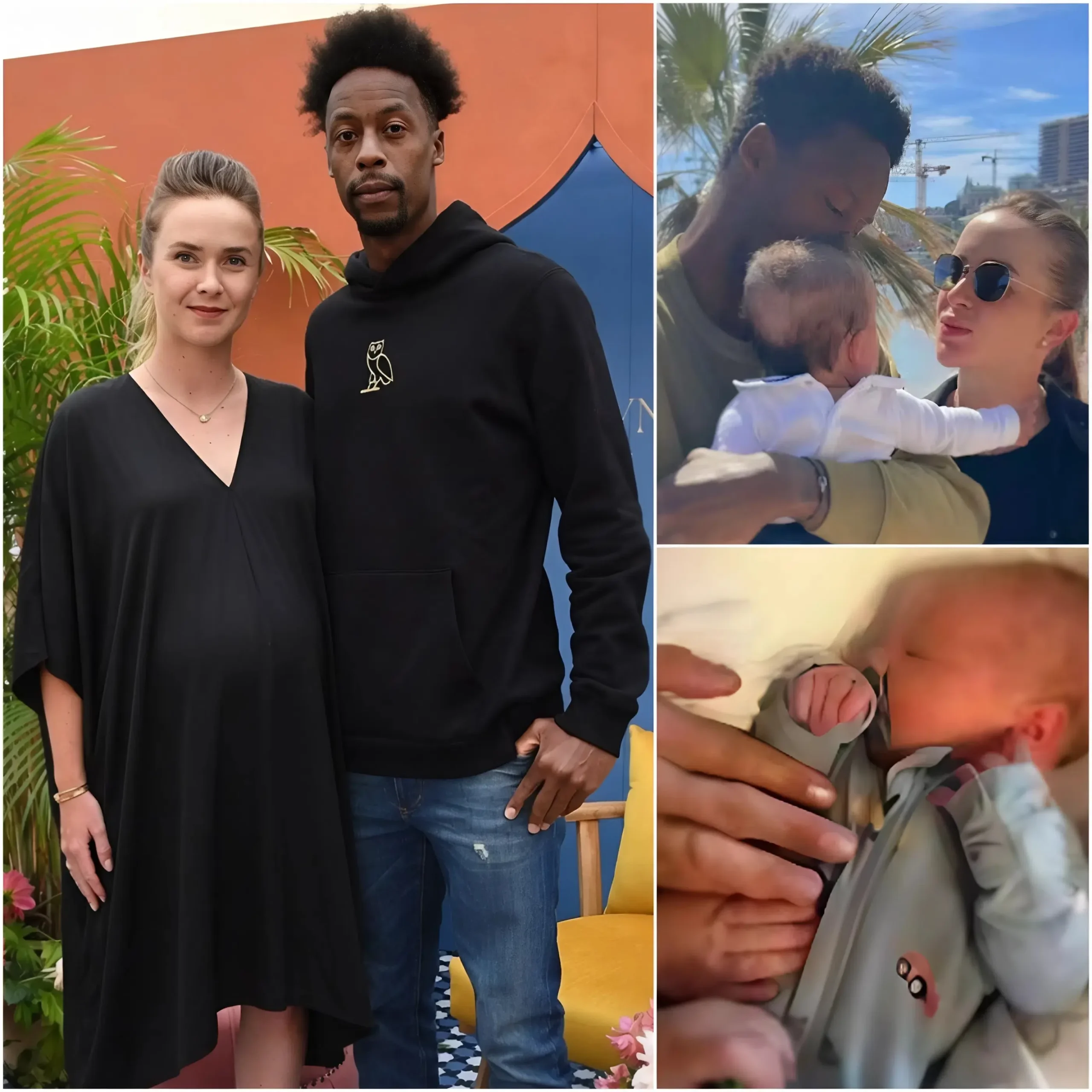 Cover Image for 💙 GOOD NEWS: Gaël Monfils and his wife Elina Svitolina surprised fans with the announcement they are expecting their second child after many years of waiting, bringing immense joy and countless congratulations from fans around the world.