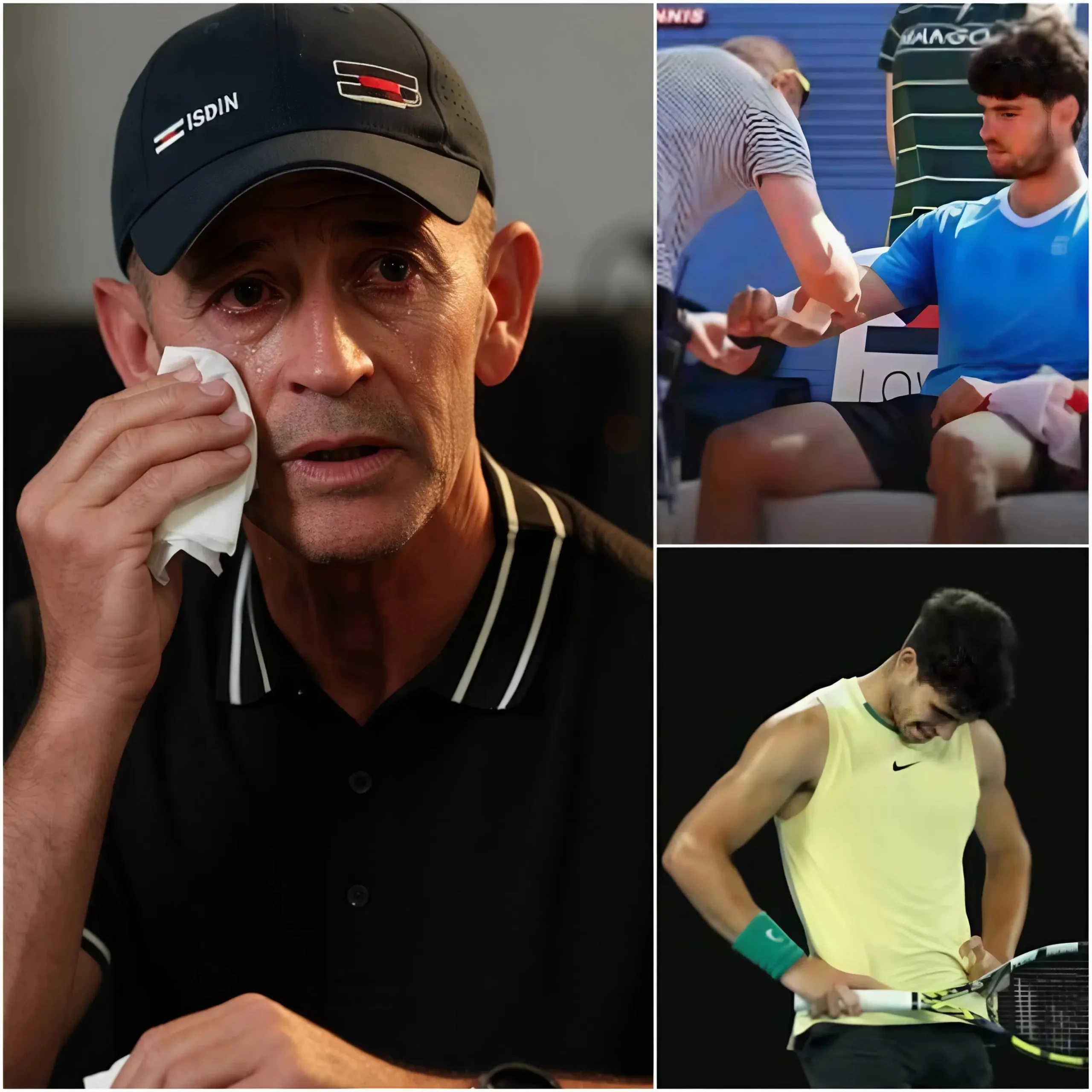 Cover Image for 🎾🔥 “I’ve never seen him in so much pain…” — Coach Samuel López choked up as he spoke about Carlos Alcaraz’s injury just before Roland Garros 2026, admitting his pupil might not be able to continue playing.