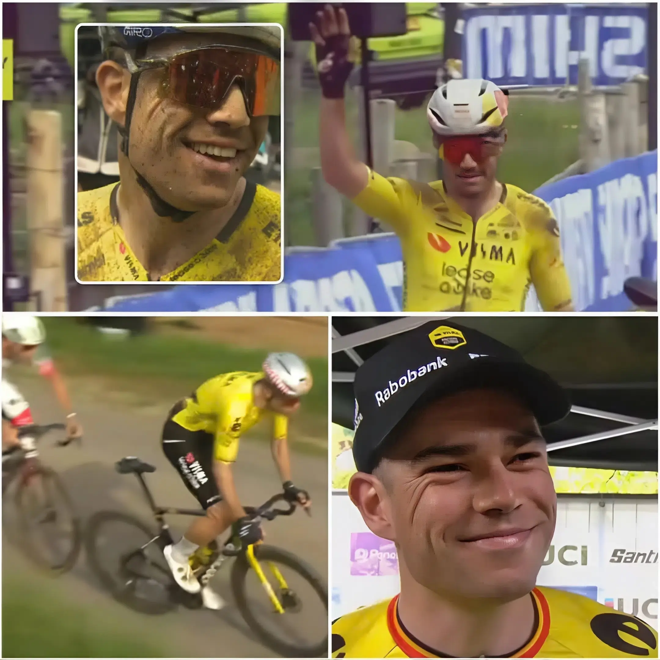 Cover Image for “HE COULD BARELY STAY ON THE BIKE…” — Just four weeks after his emotional triumph at Paris-Roubaix, is once again at the center of controversy after a shocking revelation during a Dutch gravel race