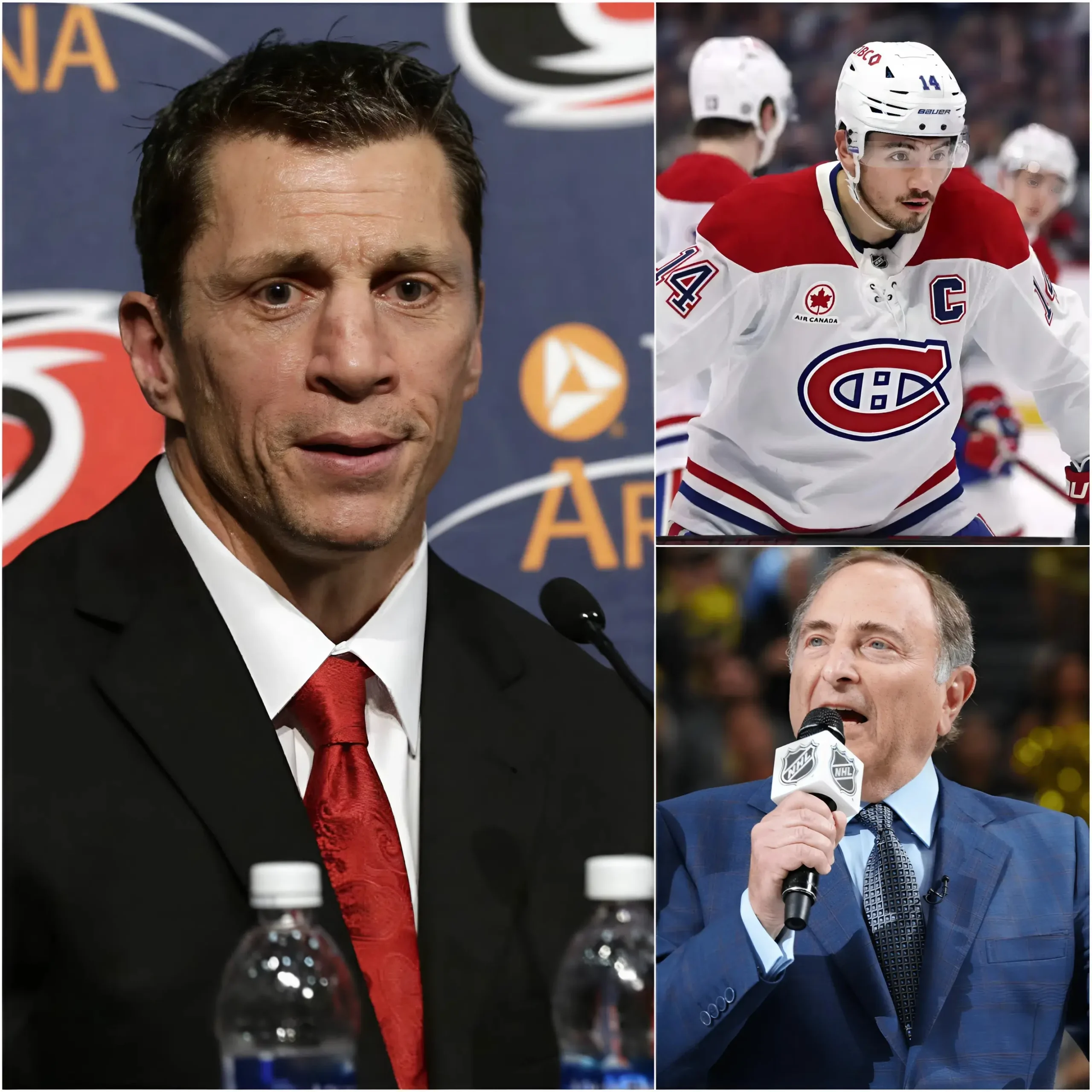 Cover Image for 🚨 INFO FLASH : Juste avant la finale de la Conférence Est, l’entraîneur des Hurricanes de la Caroline, Rod Brind’Amour, a surpris tout le monde en demandant officiellement au président de la LNH