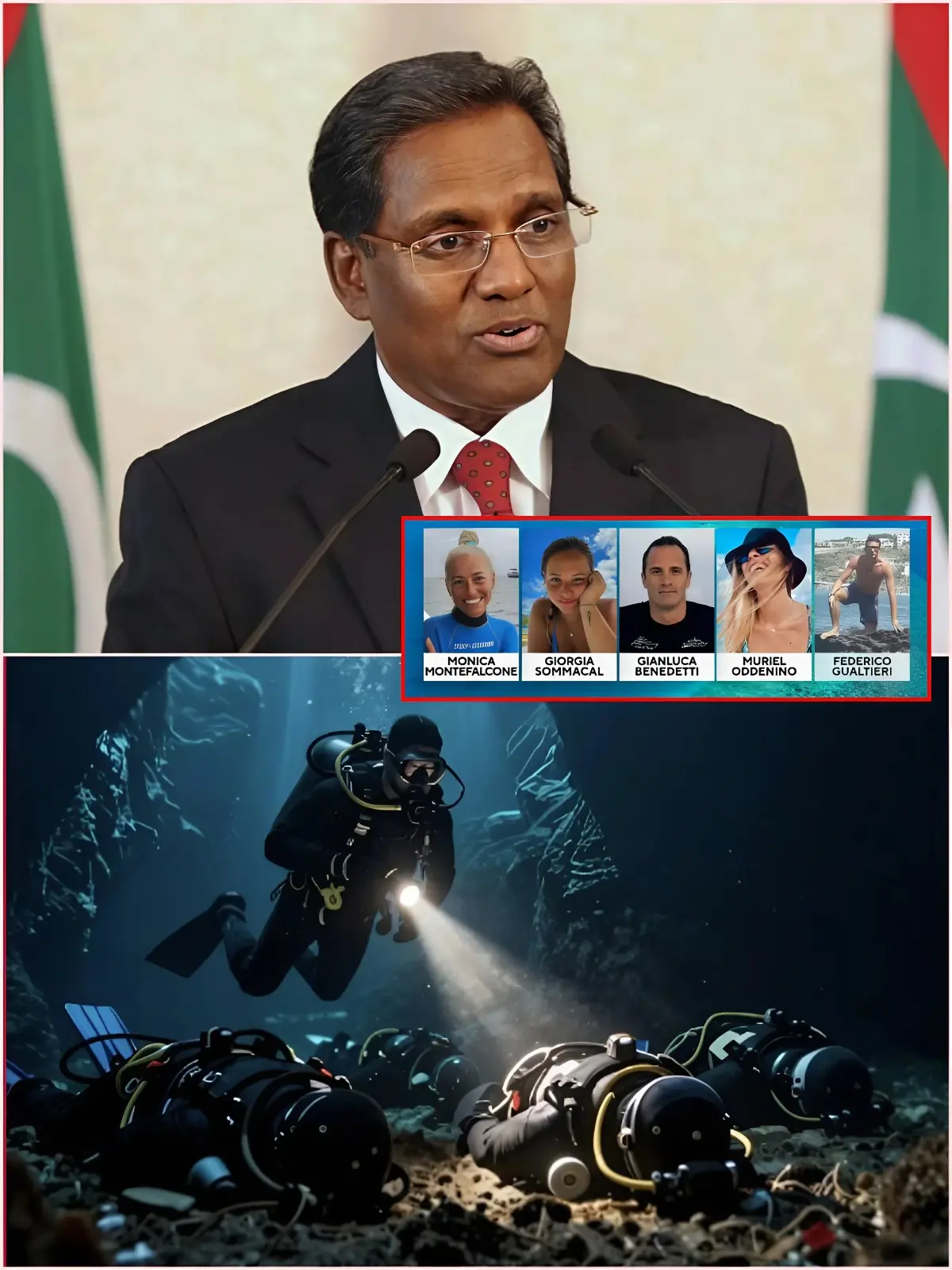 Cover Image for 🔥📣 “FINALMENTE TROVATI!” I corpi delle restanti cinque persone disperse alle Maldive sono stati ufficialmente ritrovati dalla polizia maldiviana. Erano stati portati in centrale per le analisi del DNA, ma con loro grande stupore, i risultati sono stati inconcludenti. È stato quindi necessario avviare una nuova indagine, alimentando ulteriormente l’indignazione pubblica.