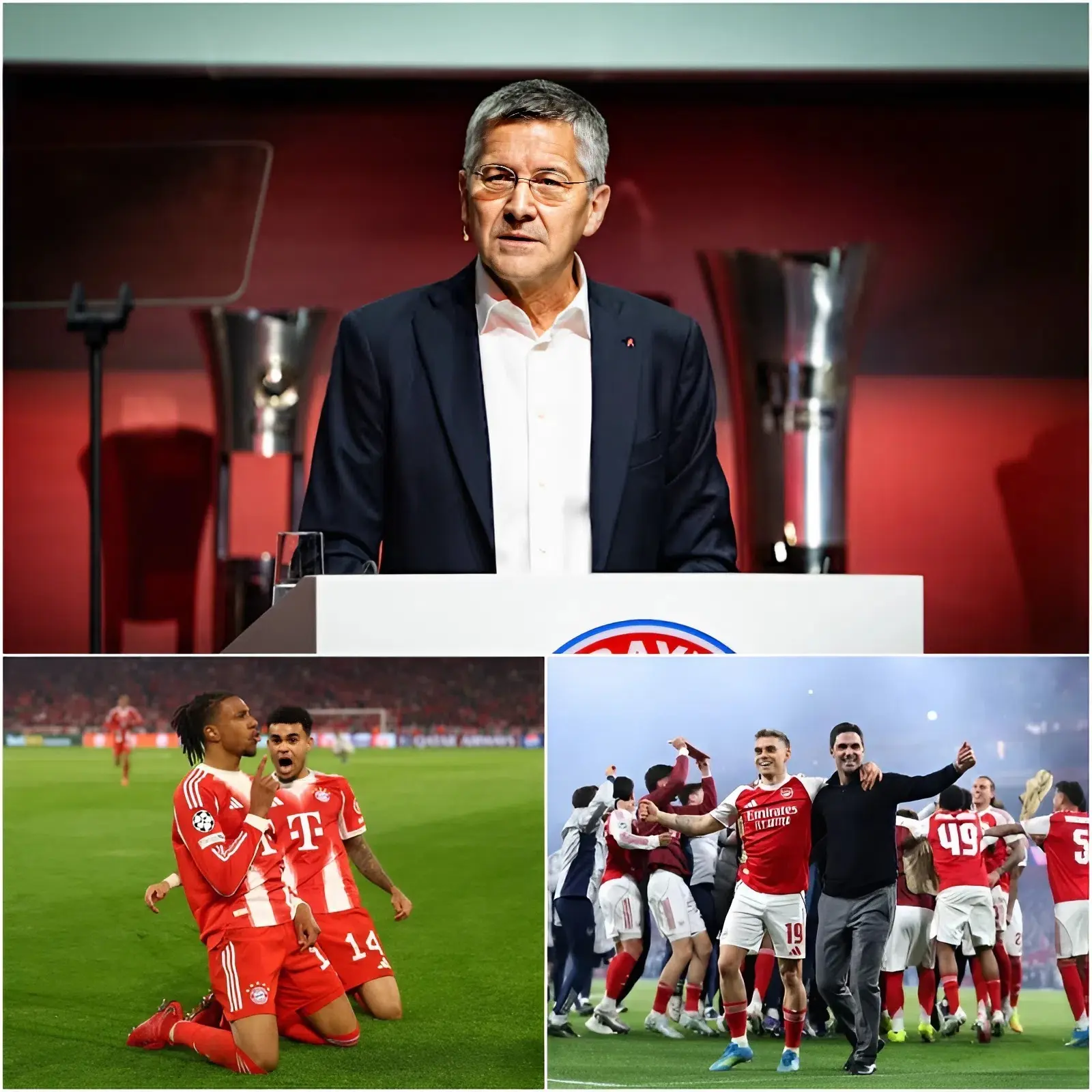 Cover Image for 🚨EILMELDUNG: „Nur weil Arsenal die Liga gewonnen hat, will er plötzlich zu ihnen wechseln und vergisst dabei, dass wir diese Saison 100× besser waren als sie“, tobt der Präsident von Bayern Munich, während der 100-Millionen-Pfund-Superstar der Bayern vor einem Wechsel zu Arsenal steht. Der Spieler möchte unbedingt wieder in der englischen Top-Liga spielen GANZE GESCHICHTE: LINK 👇👇👇