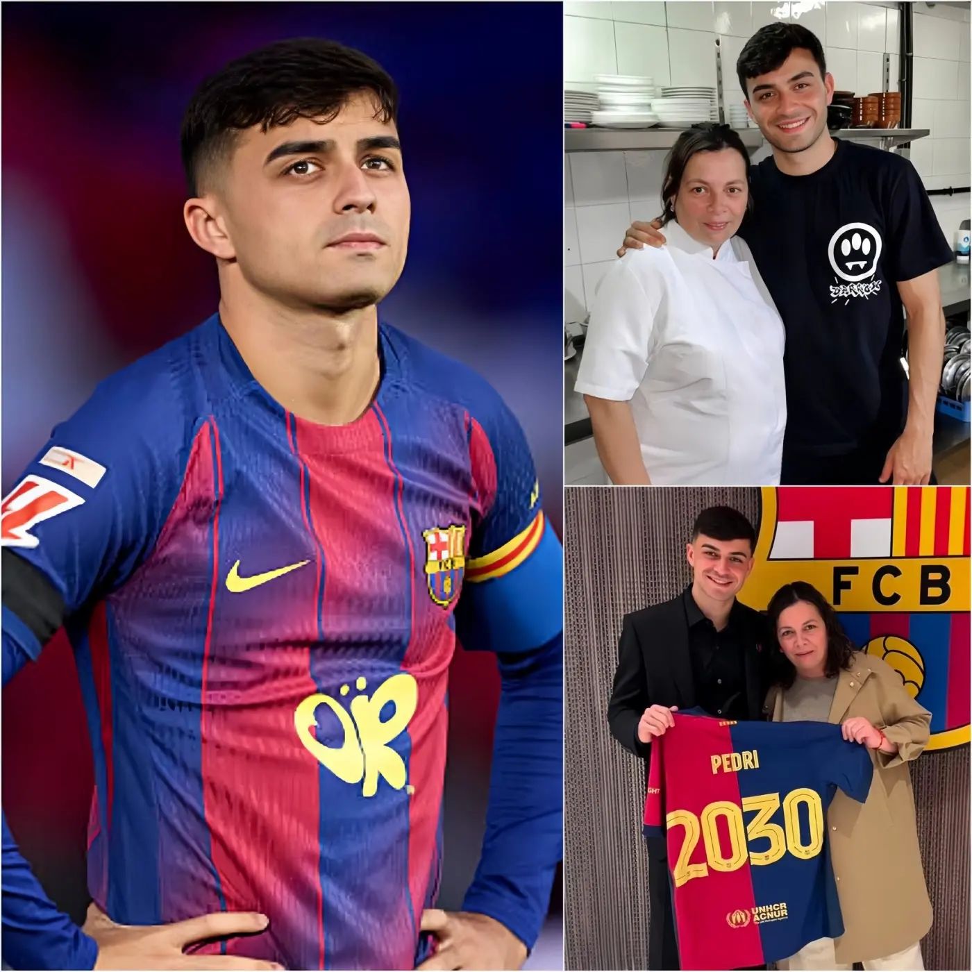 Cover Image for “NUESTROS CORAZONES ESTÁN DESTROZADOS” Hace apenas 30 minutos, toda la plantilla del FC Barcelona envió mensajes de apoyo a Pedri tras recibir una devastadora noticia relacionada con su madre 😢💔