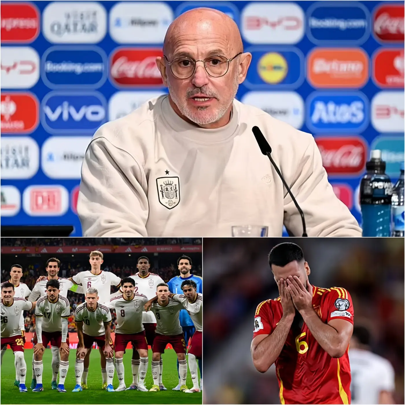 Cover Image for 🚨 HACE 10 MINUTOS: El seleccionador de La Roja, Luis de la Fuente, provocó una enorme conmoción al excluir a tres jugadores importantes de la lista provisional para la Copa del Mundo 2026.