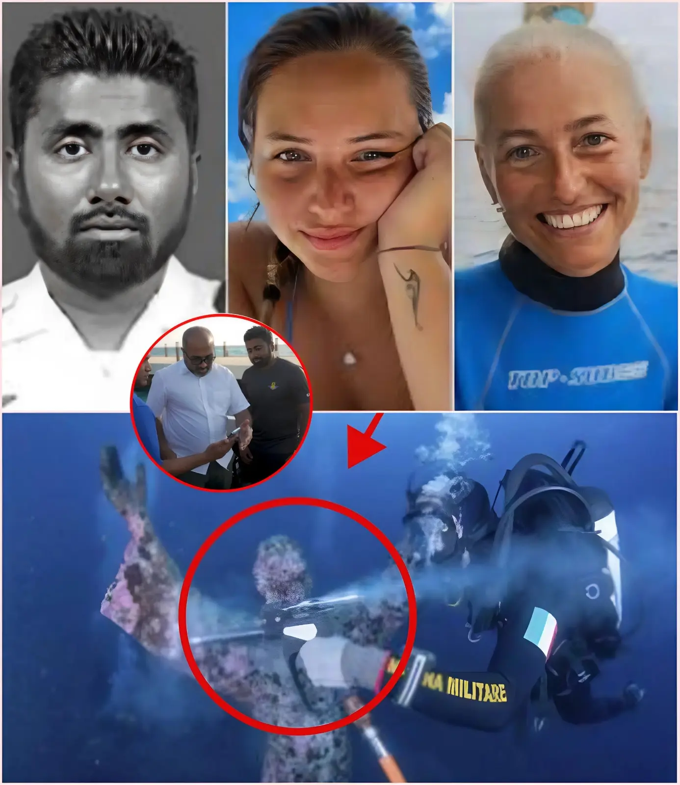 Cover Image for IL DOLORE DELLE MALDIVE: Un video straziante che immortala gli ultimi istanti di vita del sommozzatore militare Mohamed Mahudhee, membro delle Forze di Difesa Nazionali delle Maldive, è stato registrato integralmente; la sua bombola di ossigeno ha mostrato un ALLARME ROSSO negli ultimi 12 secondi, e tutto si è concluso al diciassettesimo secondo… Guarda il video completo qui sotto…👇