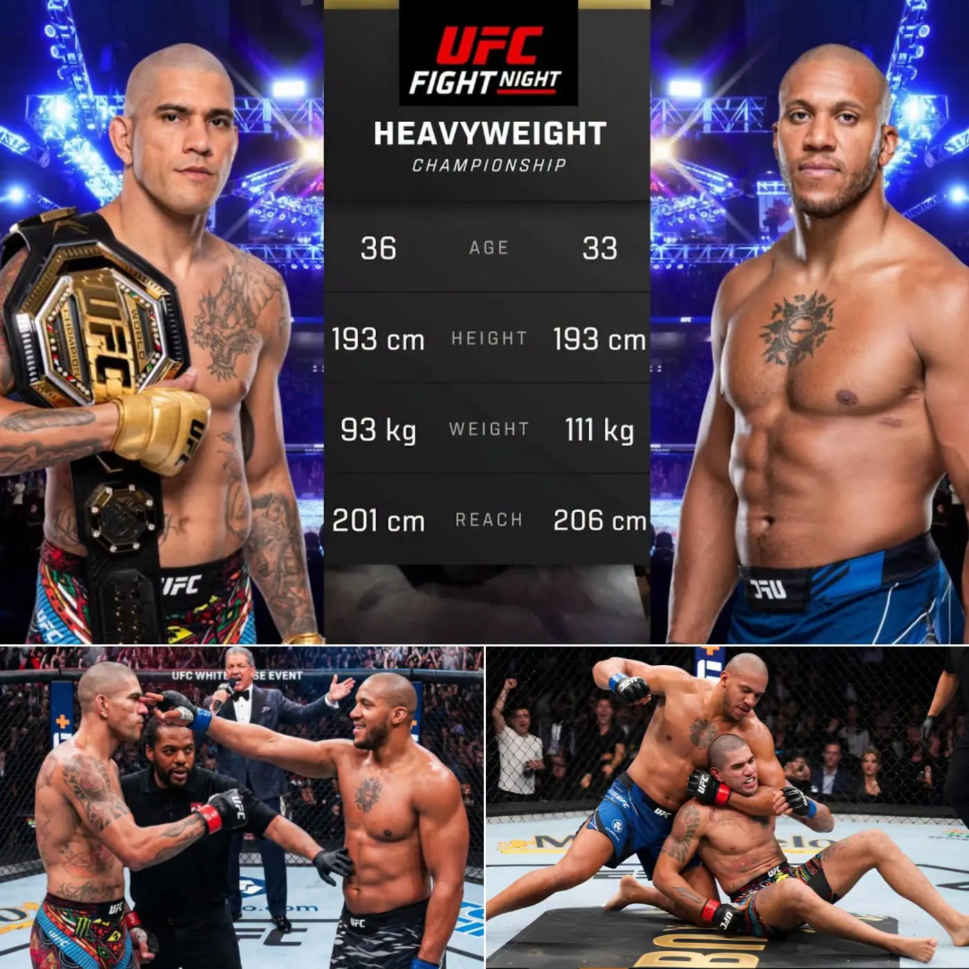 Cover Image for “ALL ILLUSIONS OF POATAN’S INVINCIBILITY SHUT DOWN TO ASHES IN JUST 2 MINUTES…” — Ciryl Gane Destroys Alex Pereira in a Moment That Makes the UFC Explode.