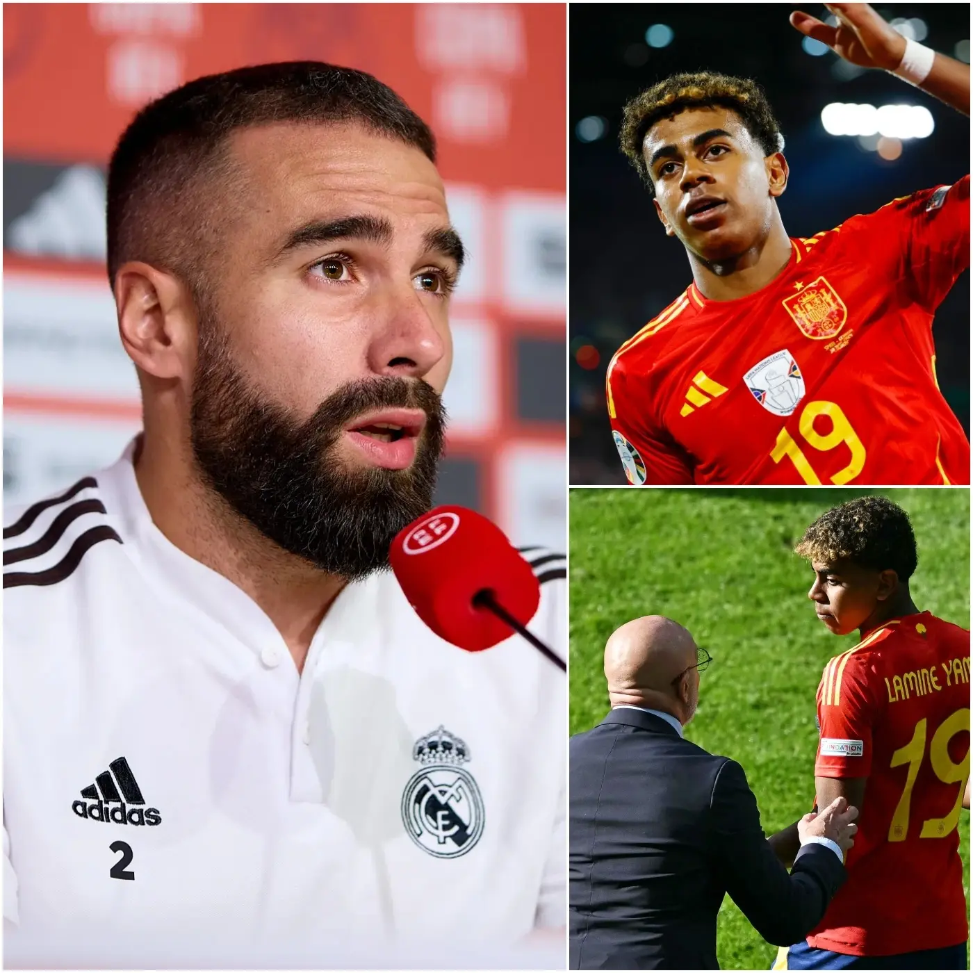 Cover Image for “¡NI SIQUIERA TIENE EL NIVEL PARA TOCAR LA CAMISETA DE LA SELECCIÓN ESPAÑOLA!” 🚨🚨 Dani Carvajal estalló de furia cuando Lamine Yamal fue convocado inesperadamente, asegurando que la joven joya del FC Barcelona sigue siendo demasiado inmaduro, inexperto y sin la personalidad suficiente para cargar con la camiseta nacional.