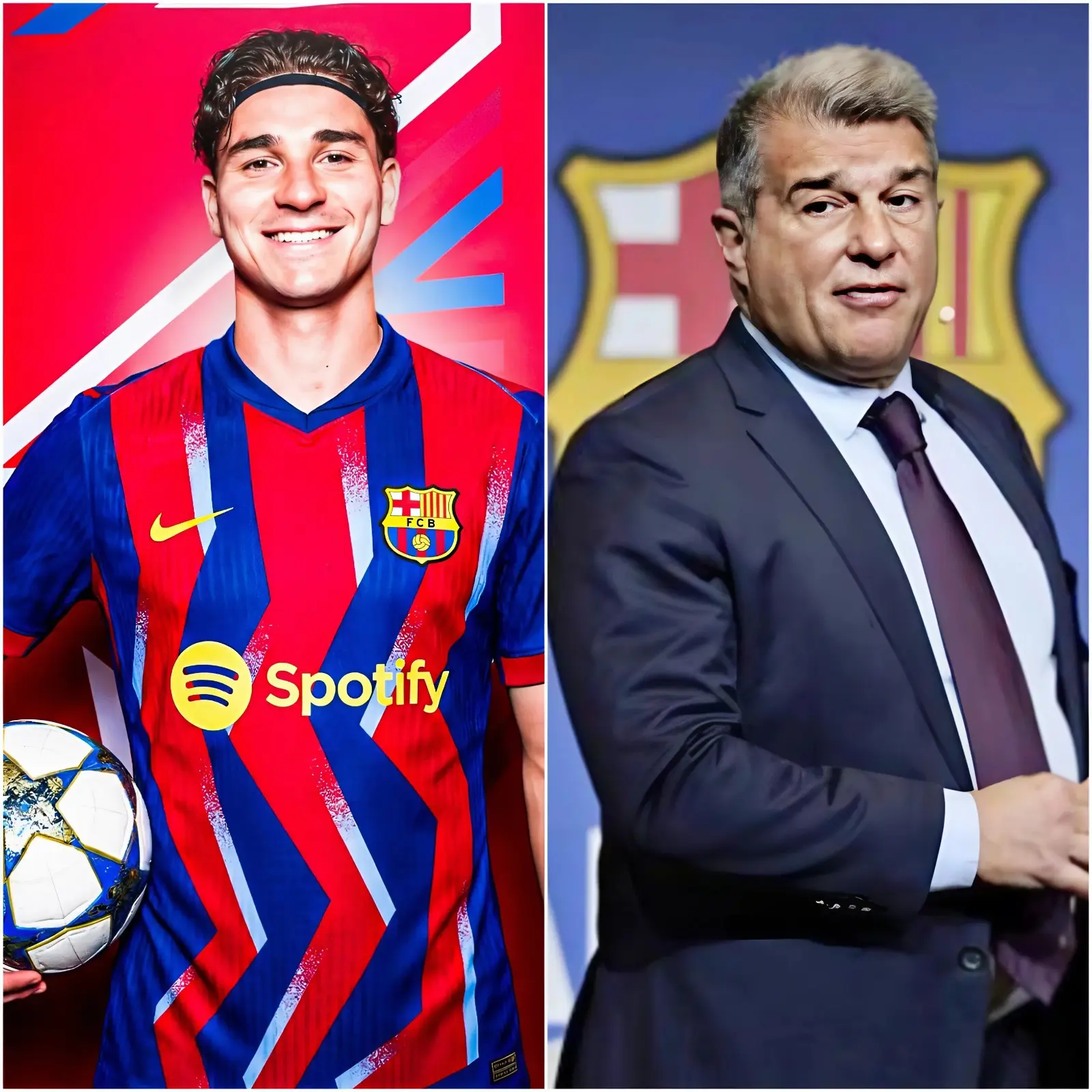 Cover Image for 🚨 ÚLTIMA HORA: “¡Julián Álvarez ha alcanzado un acuerdo personal secreto con el Barcelona! Quiere el traspaso. Pero aquí está el problema: El Atlético de Madrid exige una cantidad enorme. Laporta quiere incluir a un jugador en la operación para cerrarlo de inmediato.”