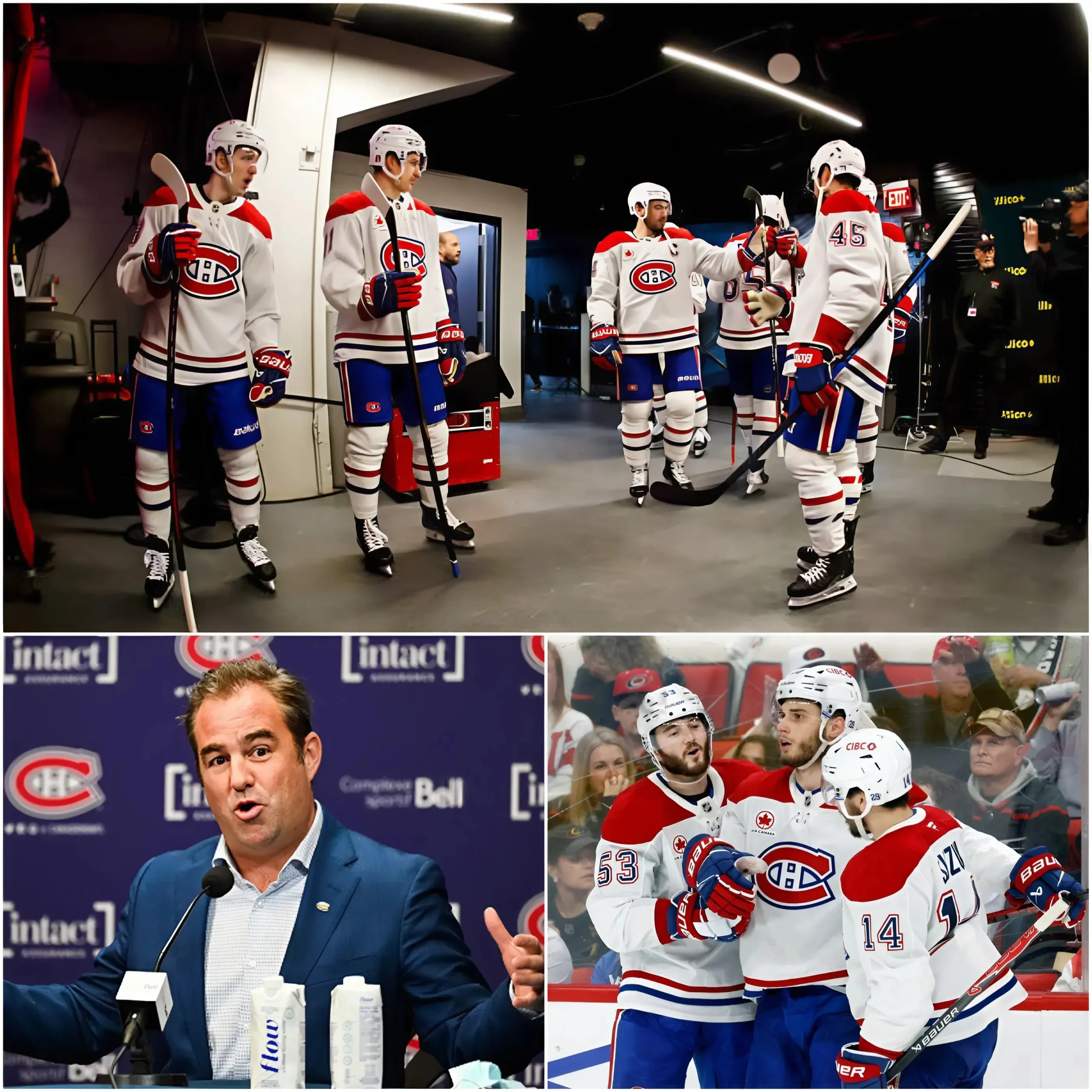 Cover Image for 🚨 DERNIÈRE MINUTE : Le vestiaire des Montreal Canadiens explose sous la tension alors que deux joueurs ont été suspendus immédiatement avant le deuxième match contre les Carolina Hurricanes après avoir publiquement défié le président Geoff Molson — un avertissement glacial lancé derrière les portes de la salle de réunion aurait profondément choqué toute l’équipe.