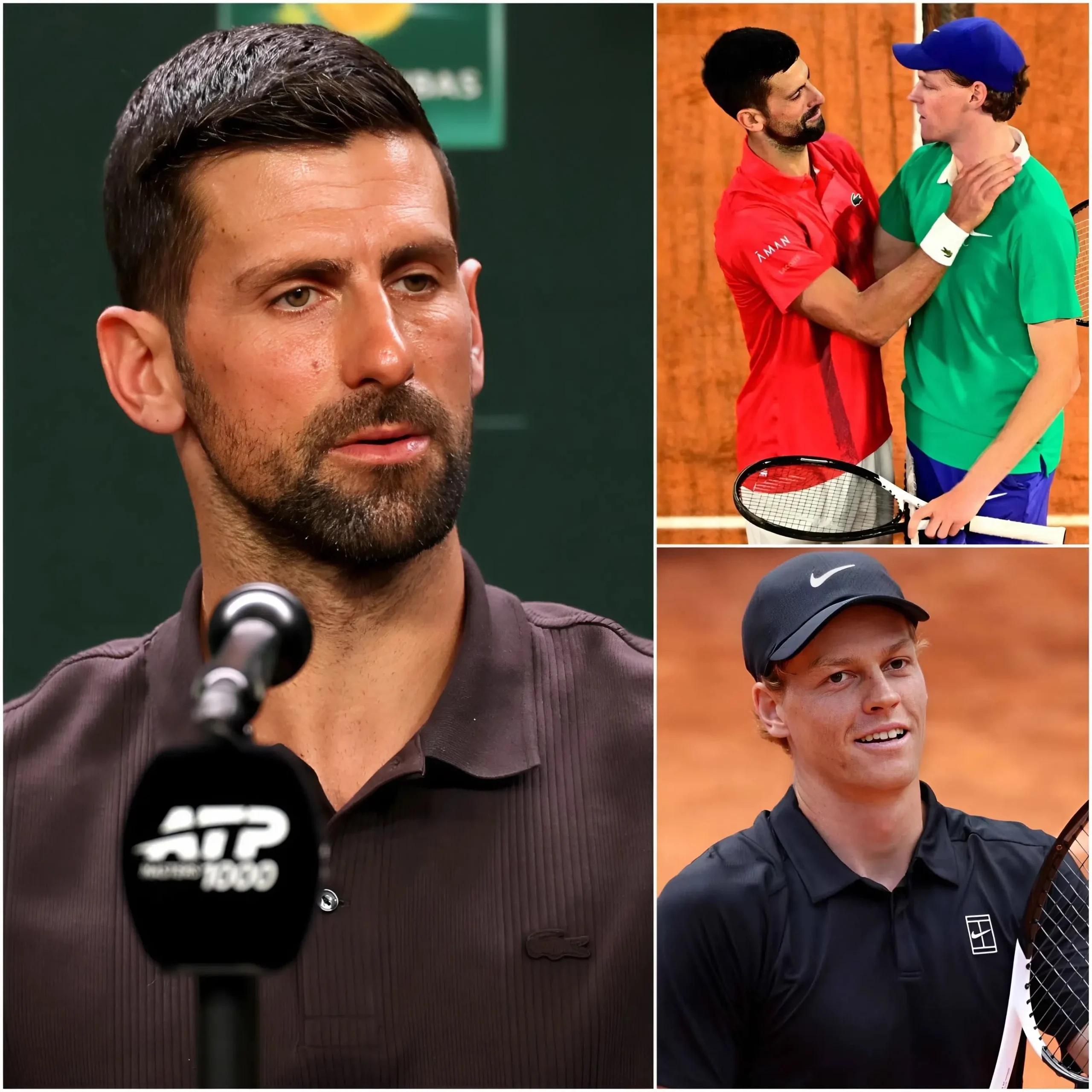 Cover Image for 🚨 “HA VINTO SOLO PERCHÉ HA RICEVUTO UN FAVORE ECCESSIVO.” 😳🎾 Novak Djokovic sta scatenando polemiche nel mondo del tennis dopo aver preso di mira direttamente Jannik Sinner, l’attuale numero 1 ATP. 💥