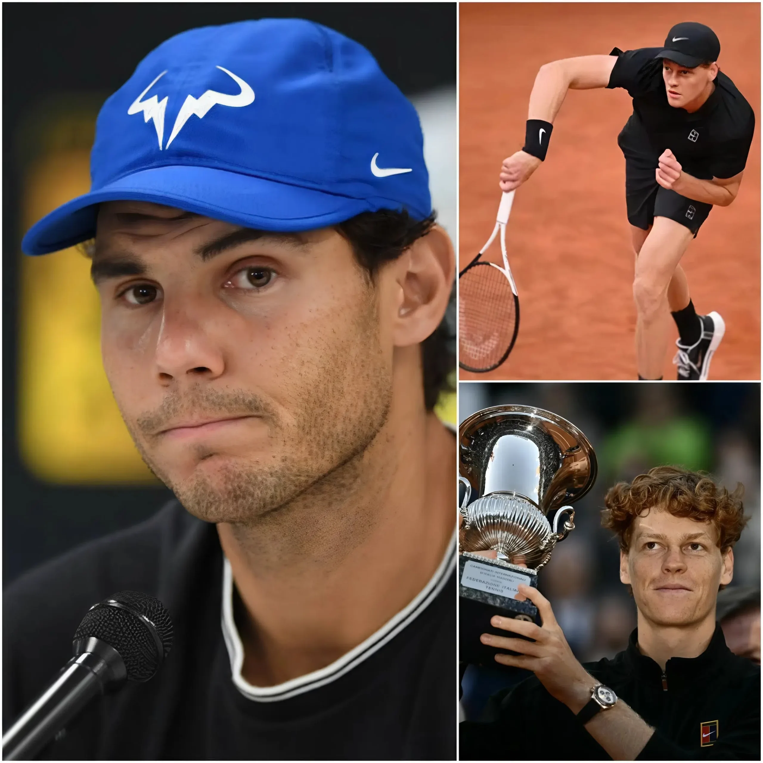 Cover Image for 🚨 “È DI UN ALTRO MONDO…” 🎾🔥 Rafael Nadal ha appena scatenato un putiferio nel mondo del tennis con i suoi incredibili elogi per Jannik Sinner dopo la sua storica vittoria agli Internazionali d’Italia 2026. 🇮🇹🏆
