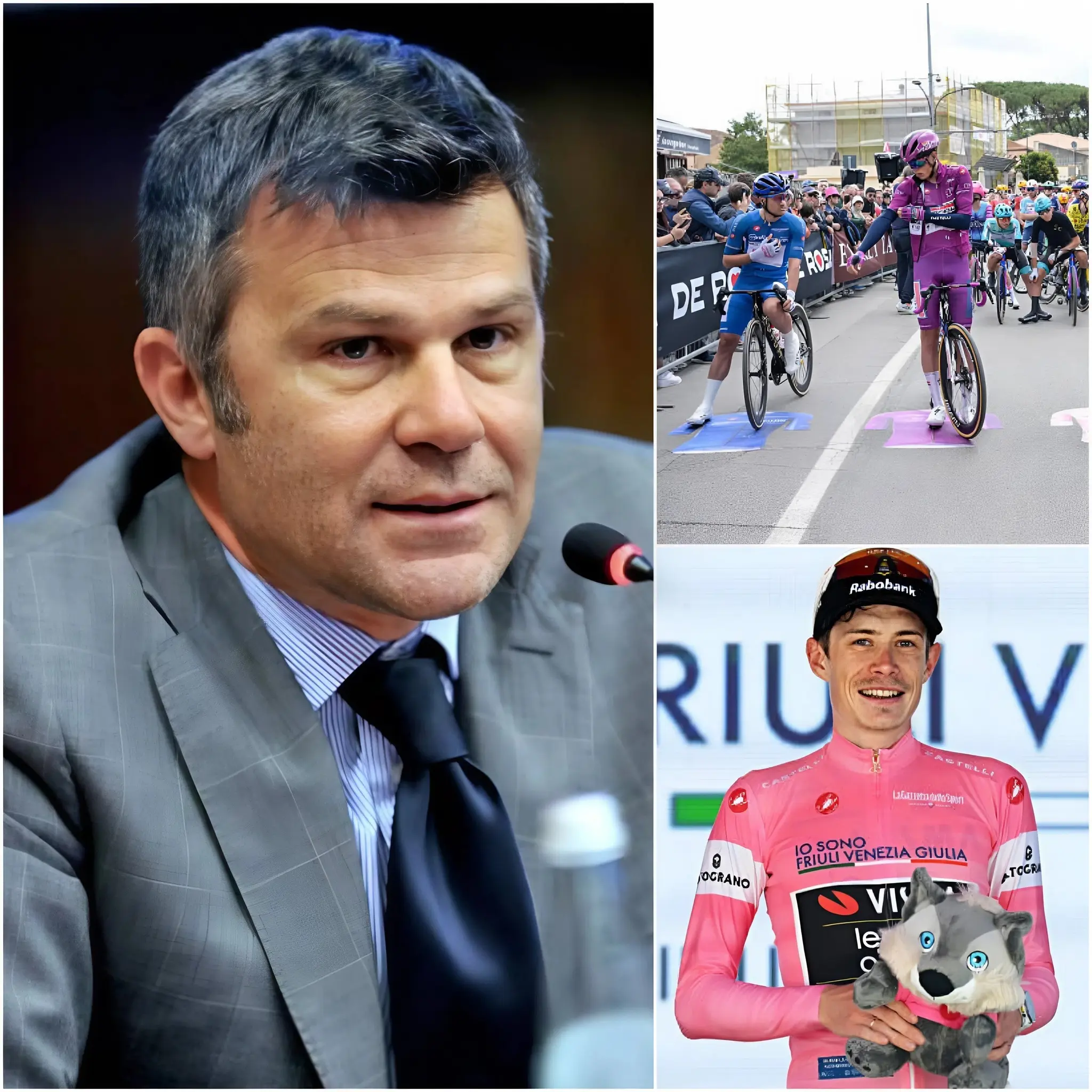 Cover Image for 🚨🚴 “ÉÉN AANKONDIGING ZET DE HELE WIELERWERELD IN LICHTERLAAIE!” De organisatoren van de Giro d’Italia hebben onverwacht bevestigd dat een renner na de veertiende etappe uit koers zal worden gezet.