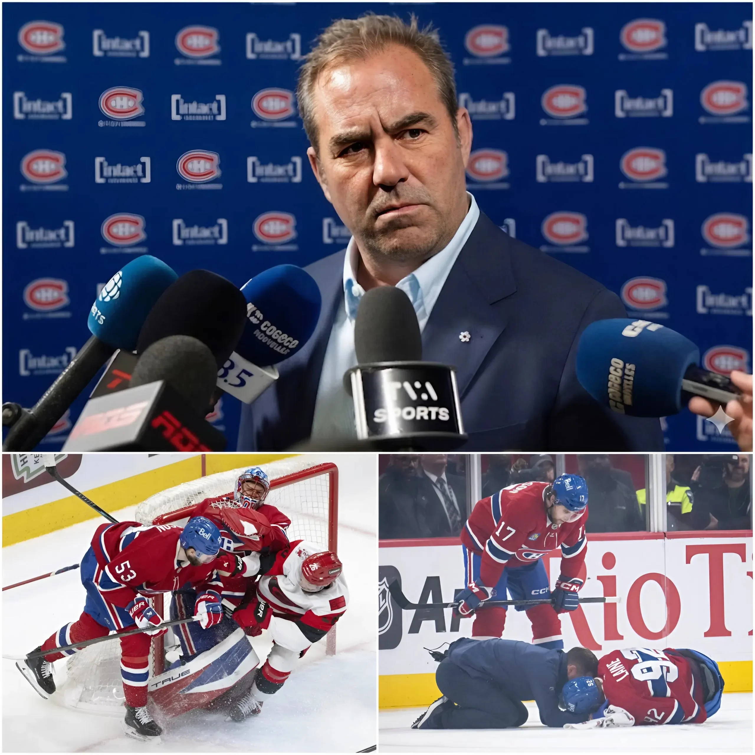 Cover Image for 🔥SPÉCIAL – COMMUNIQUÉ DE PRESSE : Après la défaite 3-2 au match 3, le président des Canadiens de Montréal, Geoff Molson, a tenu une conférence de presse d’urgence et n’a pas pu contenir sa colère.