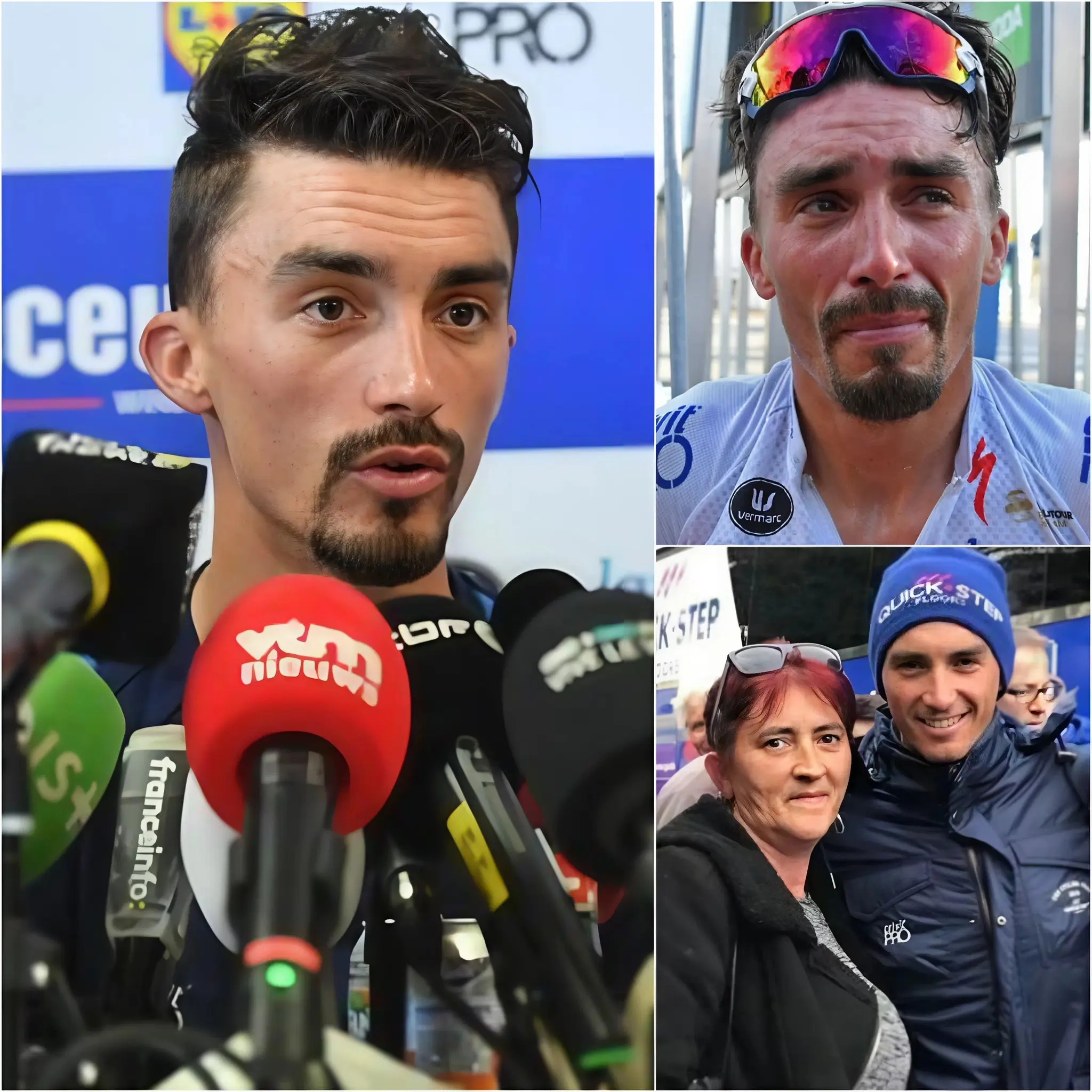 Cover Image for “We are deeply heartbroken.” Just 30 minutes ago, the entire Tudor Pro Cycling Team released an emotional statement sending their condolences to Julian Alaphilippe after the tragic passing of his mother was officially confirmed by the French cycling star himself