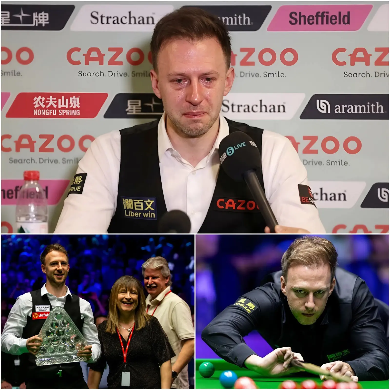 Cover Image for HEARTBREAKING NEWS💔 20 minutes ago in Bristol, England. At the age of 36, the family of the reigning world snooker champion Judd Trump has just announced the urgent news to fans that he is currently…👇