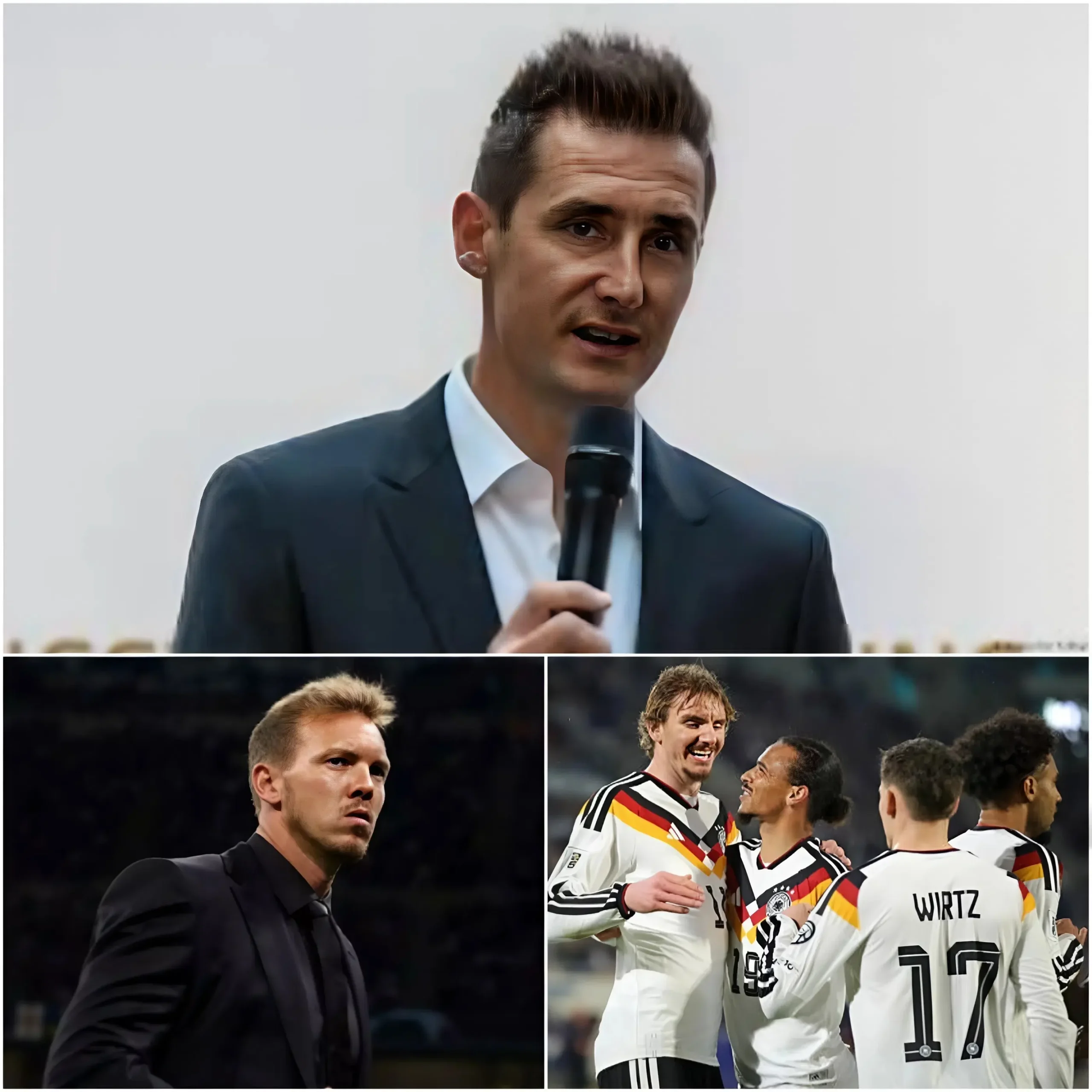 Cover Image for 🚨💥 „WENN JULIAN NAGELSMANN IHN WEITERHIN BESCHÜTZT, WIRD Germany DIE WELTMEISTERSCHAFT IN SCHANDE BEENDEN!“ — Miroslav Klose hat eine äußerst harte öffentliche Kritik gegen Bundestrainer Julian Nagelsmann geäußert