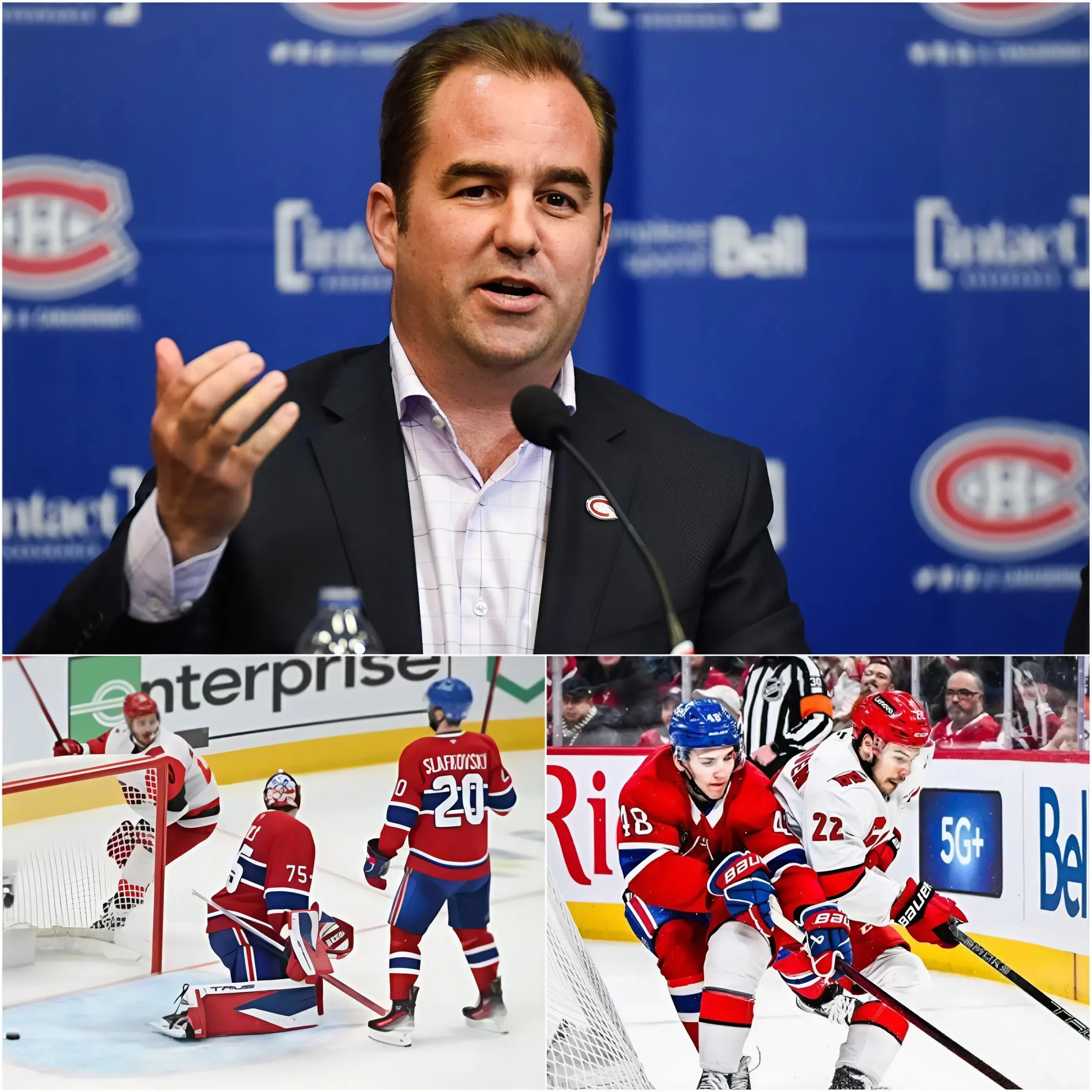 Cover Image for 💥🚨 ALERTE MAJEURE : Après la défaite serrée 3-2 lors du match 3, le président des Montreal Canadiens, Geoff Molson, aurait convoqué une conférence de presse d’urgence, laissant transparaître une vive frustration face à certains incidents survenus pendant la rencontre.