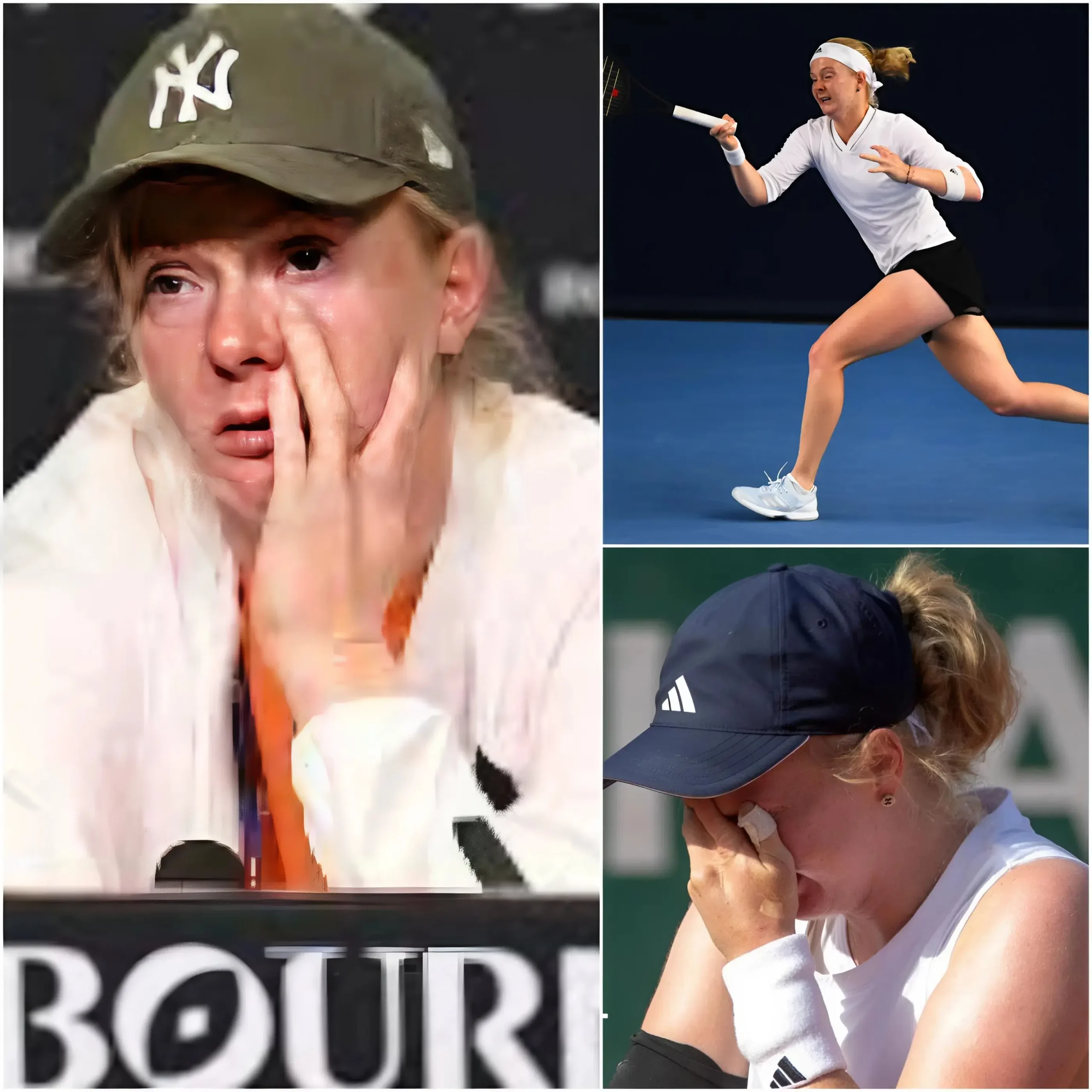 Cover Image for 💔🎾 “I didn’t think I could continue pursuing my tennis dream…” — Francesca Jones broke down in tears after her first-round victory, creating one of the most emotional moments of the tournament.
