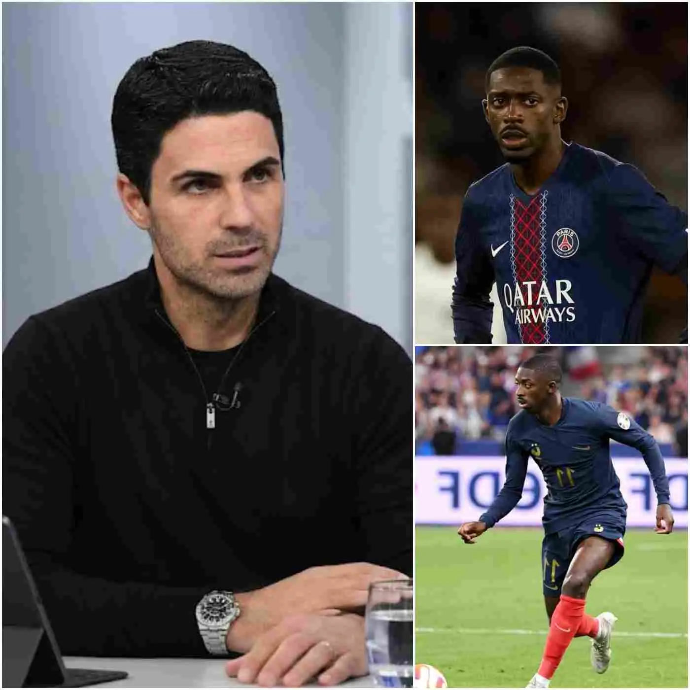 Cover Image for 🚨 « JE N’ARRIVE PAS À CROIRE QUE LA FRANCE COMPTE SUR UN NOIR » : l’entraîneur d’Arsenal, Mikel Arteta, a tenu des propos controversés visant directement Ousmane Dembélé avant la finale de la Ligue des champions.