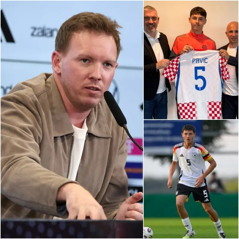 Cover Image for 🚨TRANSFER-SCH0CK BEIM DFB! Der 16-jährige Bayern-Juwel Filip Pavic sagt Deutschland ab und entscheidet sich plötzlich für Kroatien! Bayern, DFB und Fans stehen unter Schock