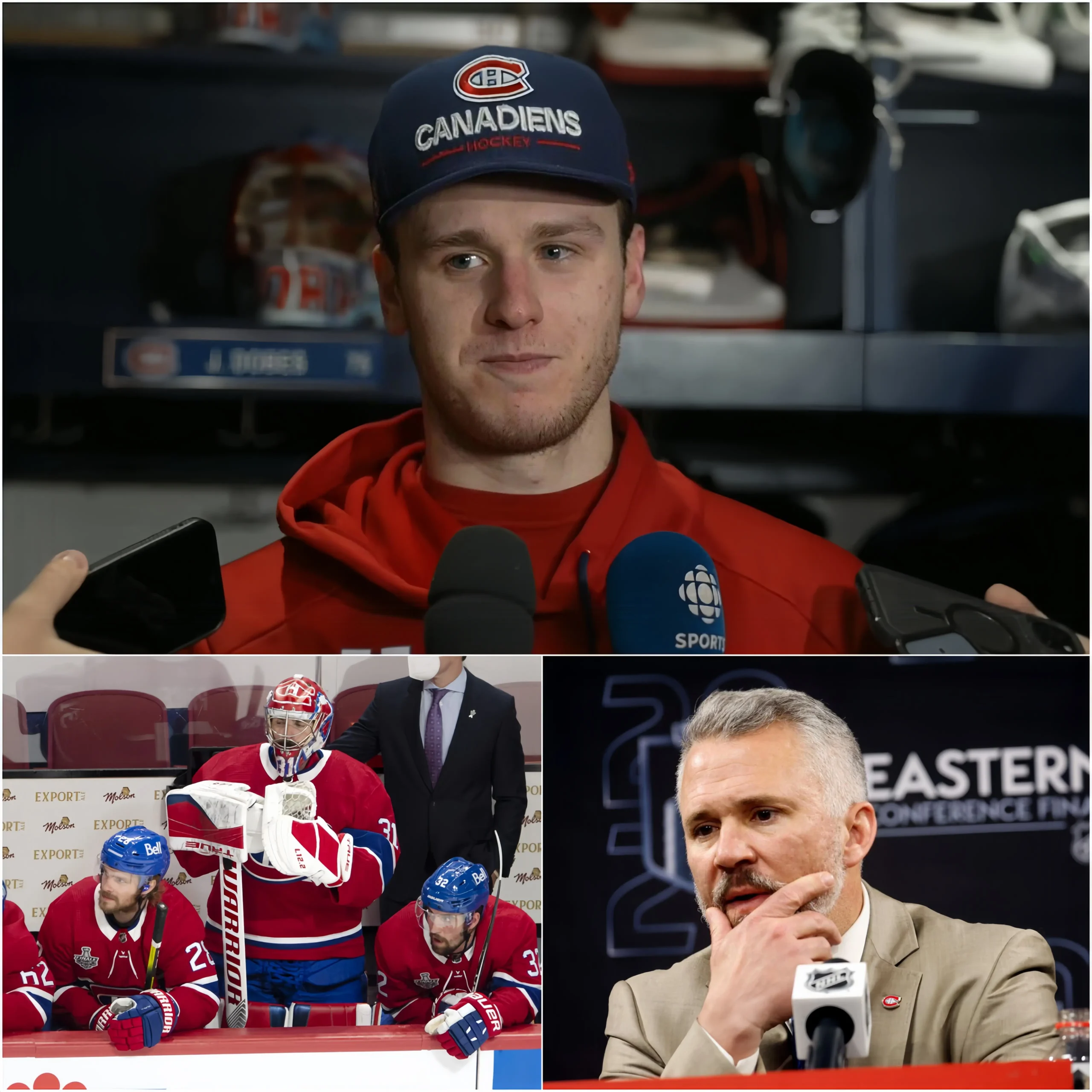 Cover Image for 🚨 « IL EST LA RAISON DE CETTE DÉFAITE ! S’IL CONTINUE DE JOUER, C’EST MOI QUI PARTS….. » Jakub Dobeš a provoqué un véritable choc dans le vestiaire des Montreal Canadiens en lançant un ultimatum direct à l’entraîneur-chef Martin St. Louis juste après la défaite contre les Carolina Hurricanes.