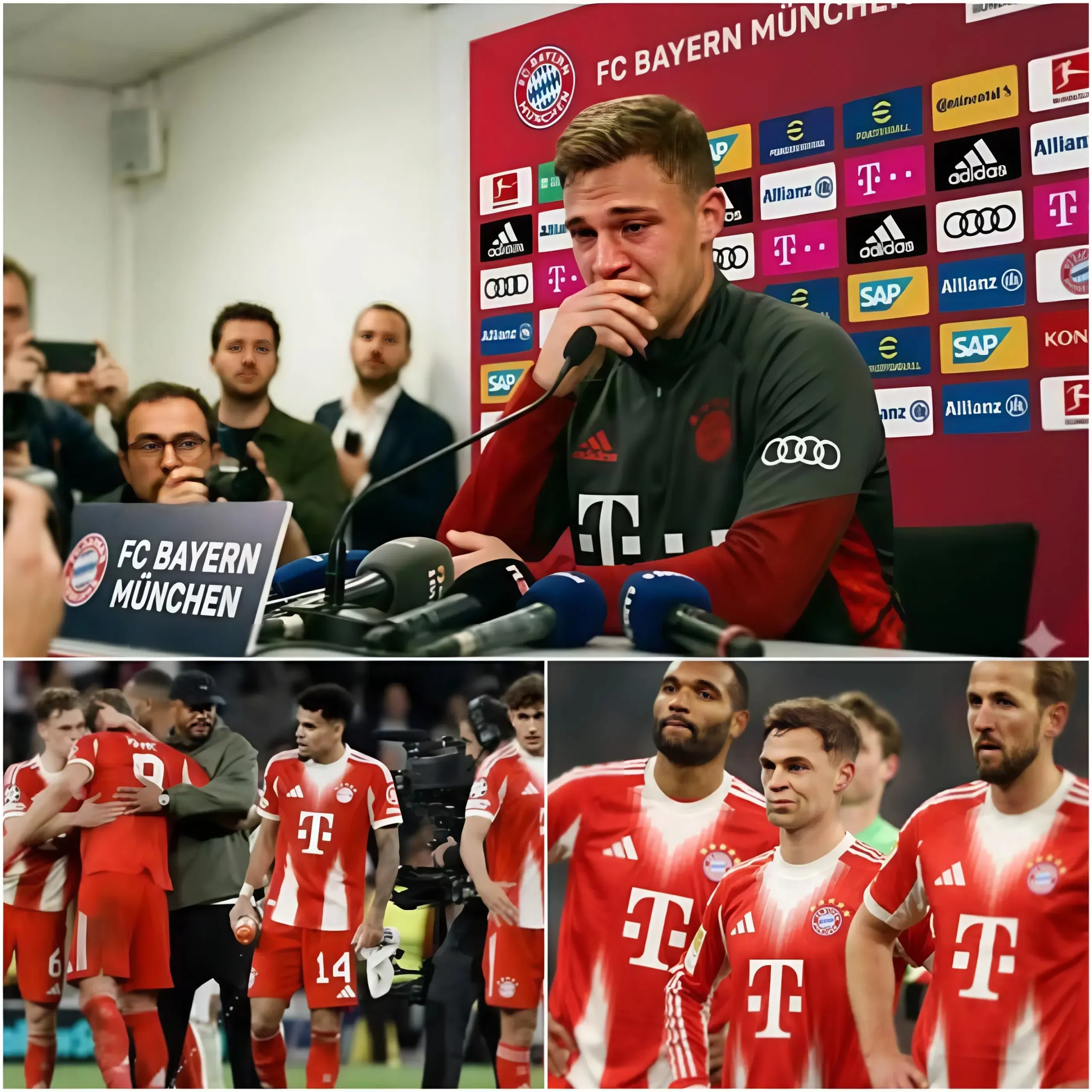 Cover Image for 🚨EMOTIONALER MOMENT: 💔😭 Alle waren beim gestrigen Training schockiert, als er bekannt gab, dass er den Verein diesen Sommer nach dem Gewinn der Meisterschaft mit Bayern verlassen wird.
