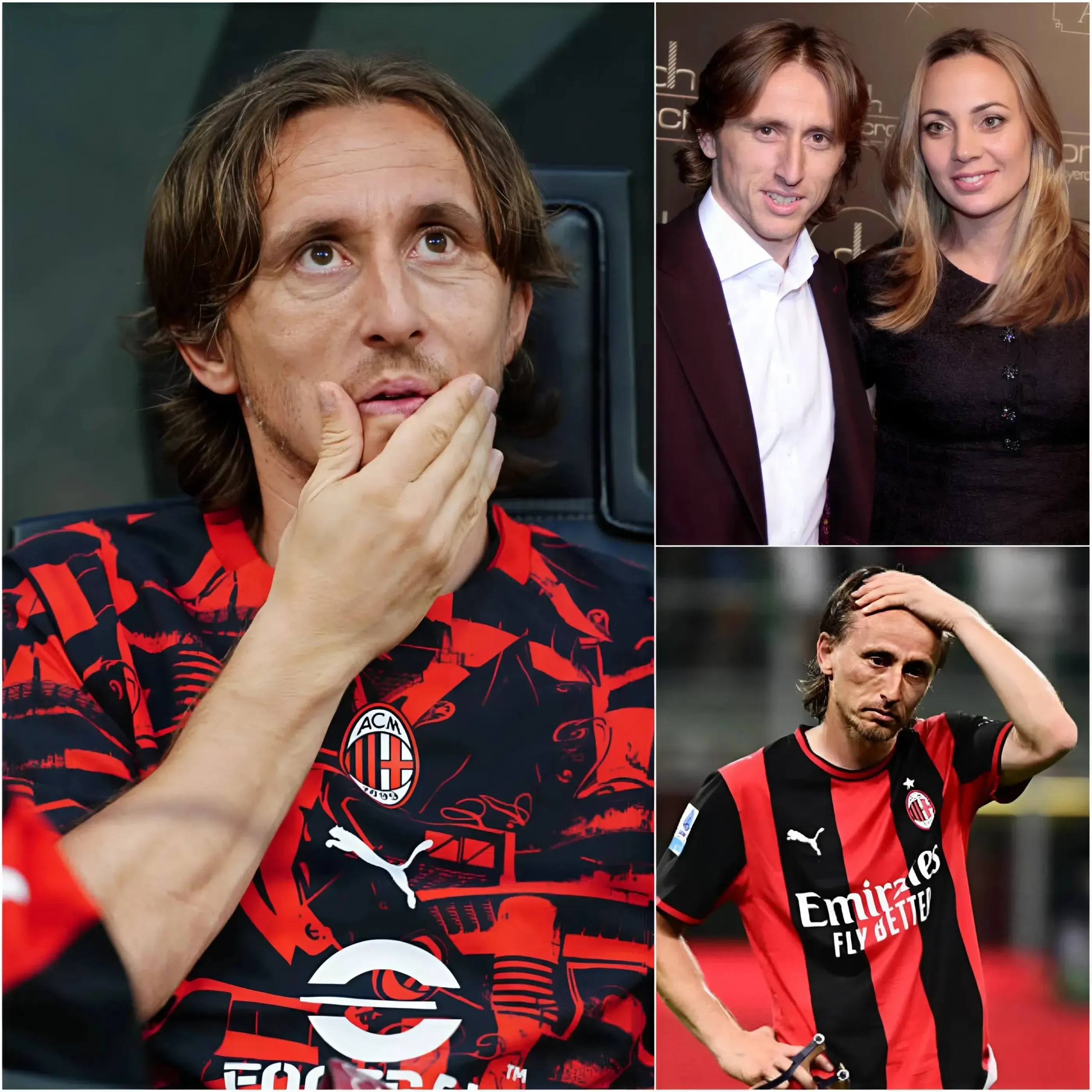 Cover Image for 💔 NOTIZIA TRISTE — Solo 30 minuti fa, l’AC Milan ha espresso il suo sostegno più profondo e sincero a Luka Modrić.In questo momento così difficile, la moglie di Luka è al suo fianco