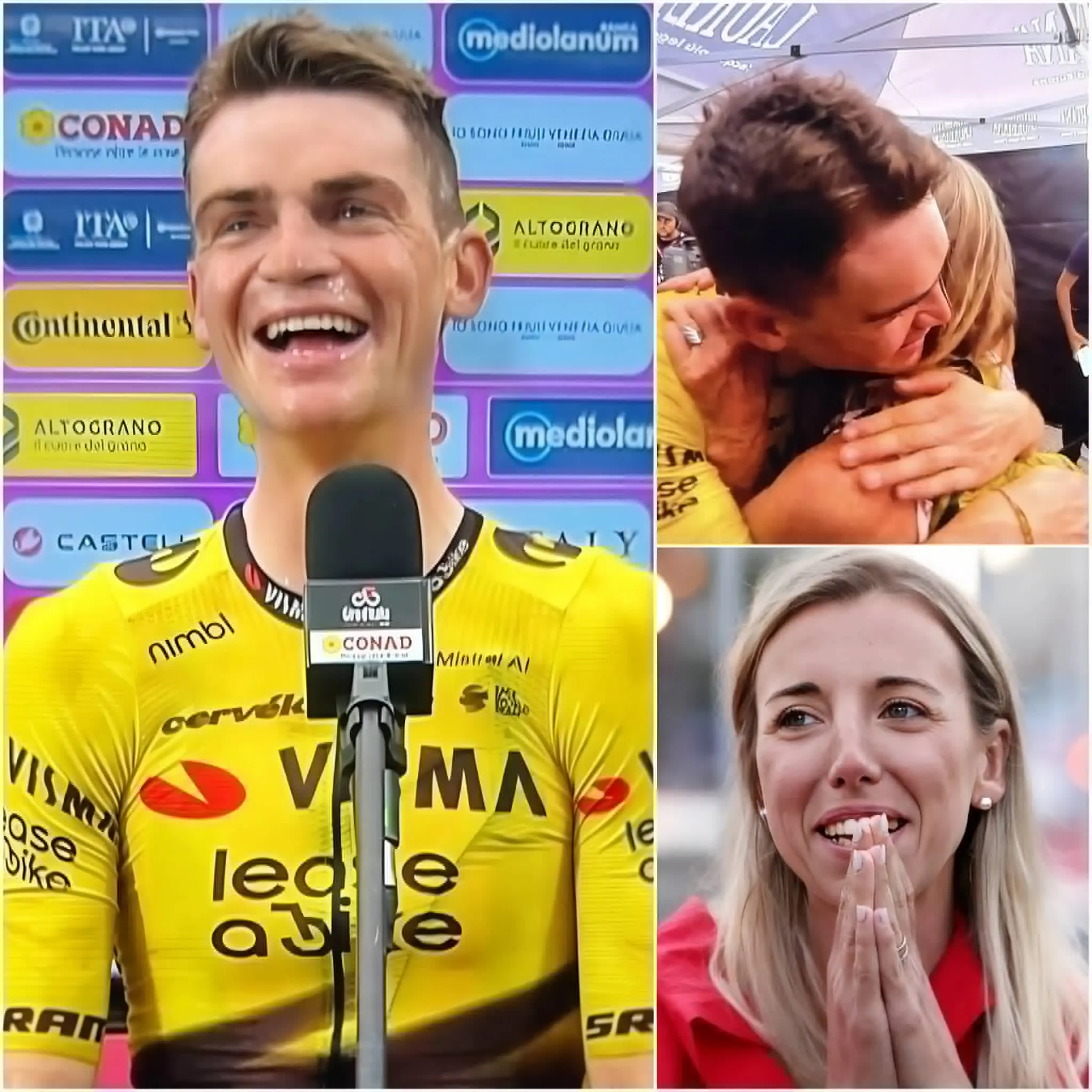 Cover Image for 🚴😭 “Grazie per tutto quello che hai fatto negli ultimi mesi, amore mio… ma amore…” Dopo la vittoria nella 19ª tappa del Giro d’Italia 2016, Sepp Kuss è scoppiato in lacrime quando, per la prima volta, ha ringraziato pubblicamente sua moglie per tutti i sacrifici silenziosi, il sostegno e la forza che gli ha donato
