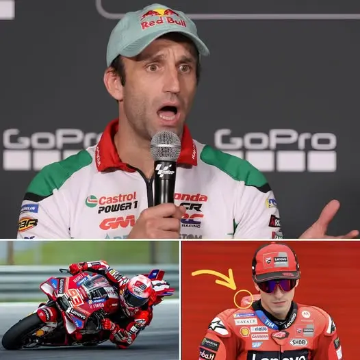 Cover Image for 🔥 “MARC MÁRQUEZ ESTÁ LOCO, LO ARRIESGA TODO EN LA PISTA…” – Johann Zarco se pronuncia oficialmente tras el regreso de Marc Márquez en Mugello, revelando un detalle impactante oculto en el traje Lenovo de Ducati que le permitió a Márquez obtener una victoria fácil, provocando indignación y asombro entre los aficionados. 👇