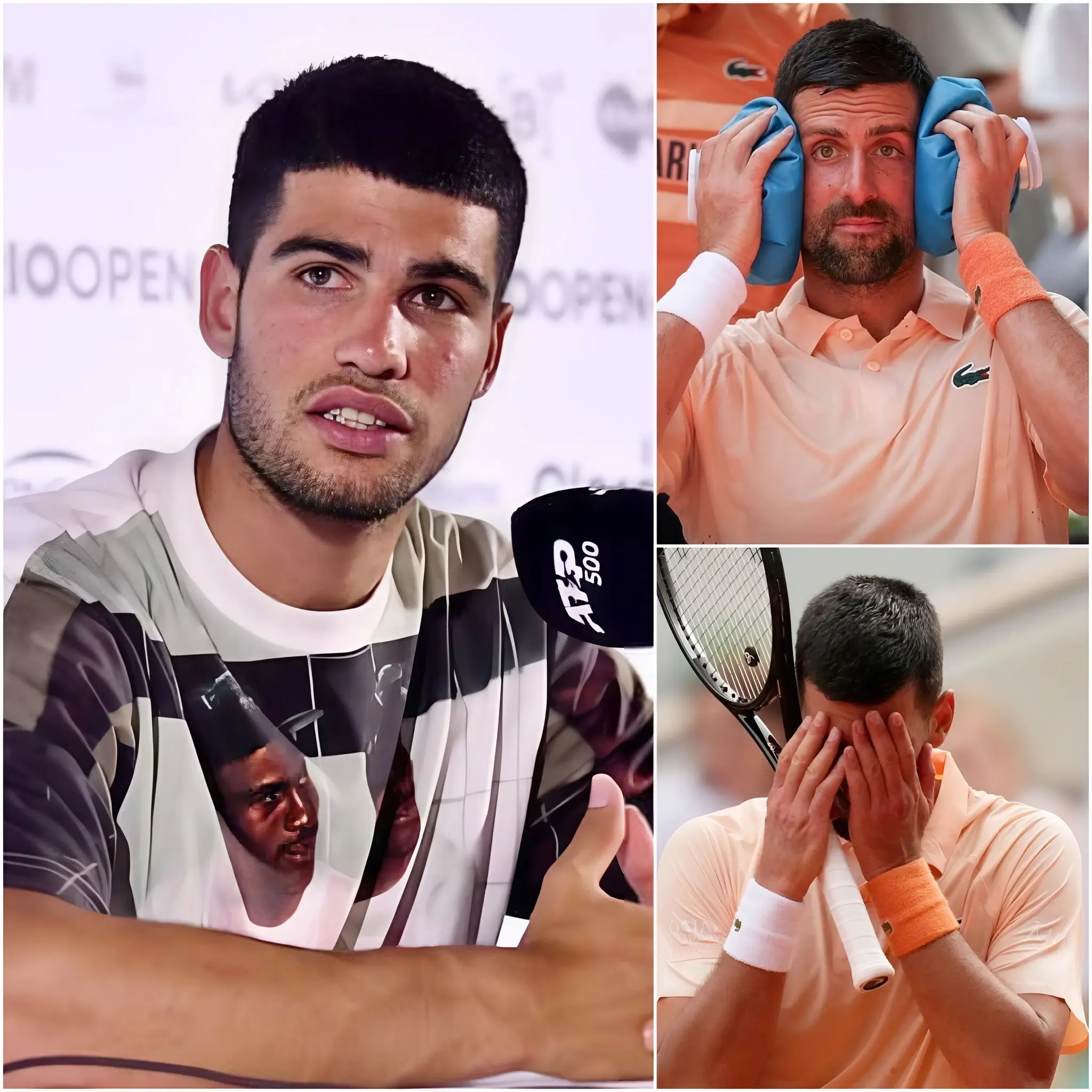 Cover Image for 🚨🎾 HACE 5 MINUTOS: Carlos Alcaraz ha salido firmemente en defensa de Novak Djokovic ante la ola de duras críticas.