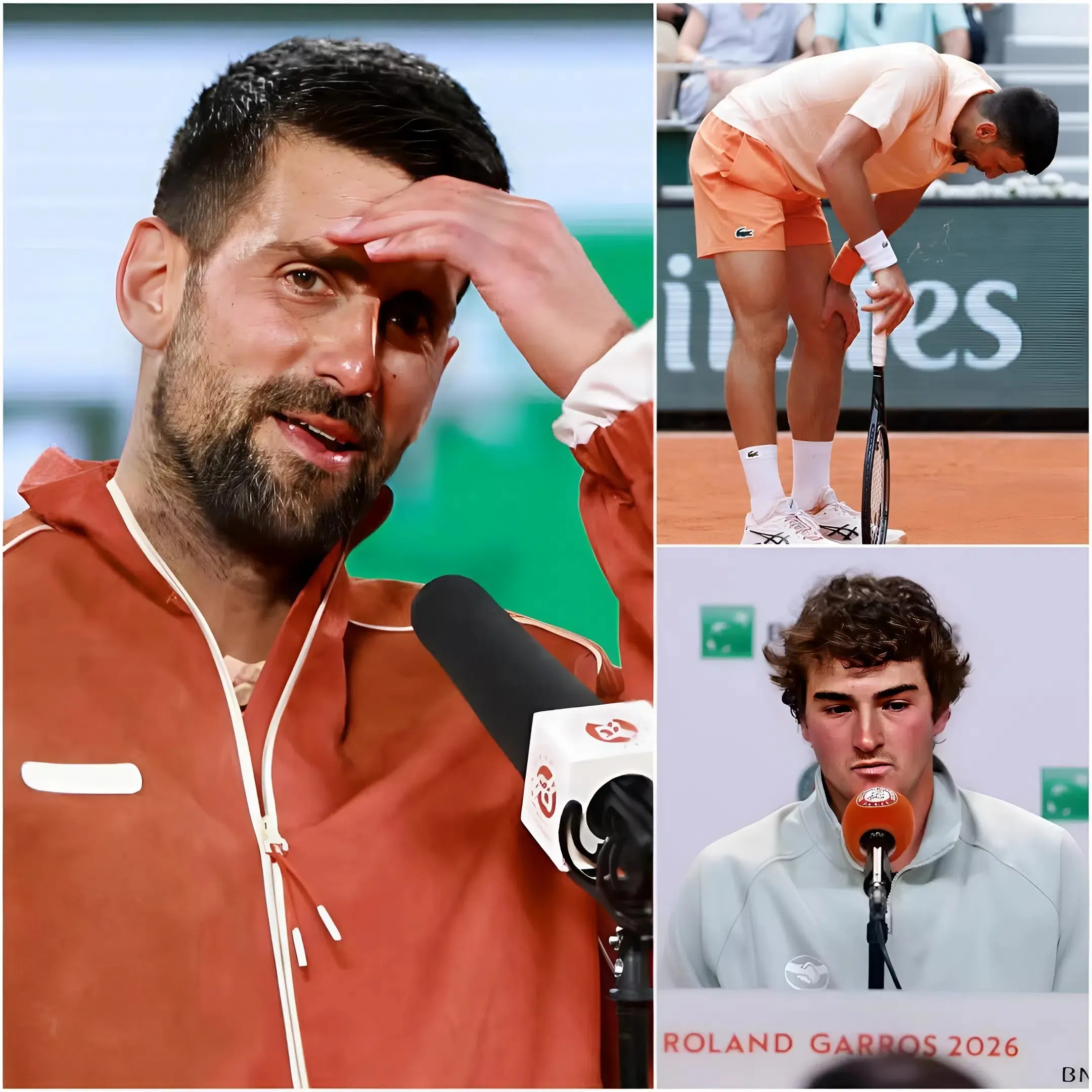 Cover Image for 🎾 “Tal vez no tenga sentido seguir compitiendo si así es como van las cosas…” – Novak Djokovic sorprendió al mundo del tenis después de su derrota ante la emergente sensación brasileña João Fonseca, expresando abiertamente su frustración y decepción.