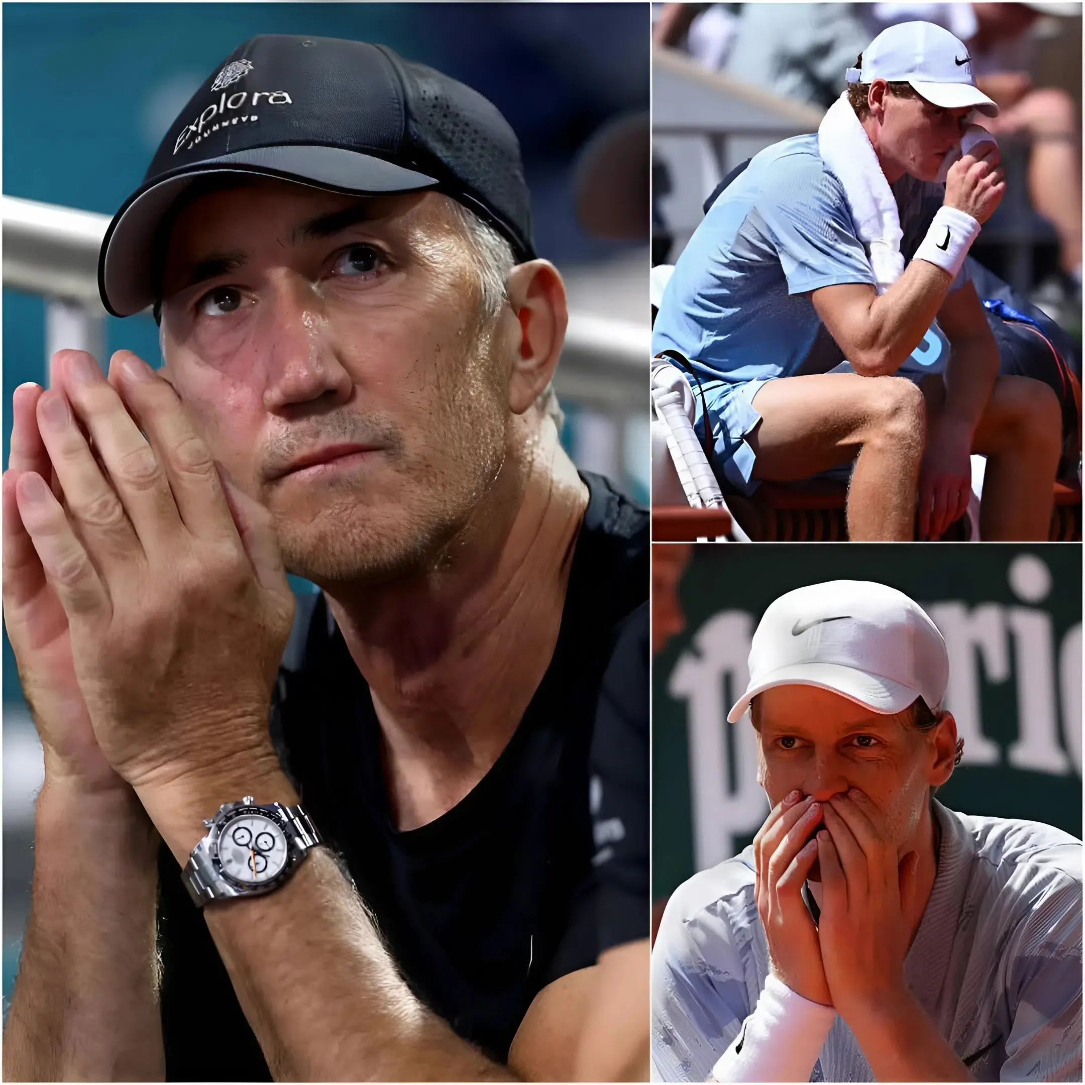 Cover Image for 🚨 ULTIM’ORA — 30 minuti fa, l’allenatore Darren Cahill ha rilasciato una dichiarazione ufficiale in seguito alla sorprendente sconfitta di Jannik Sinner per mano di Juan Manuel Cerundolo al secondo turno del Roland Garros. Ha rivelato il straziante motivo per cui il numero uno al mondo non è riuscito a giocare al 100%.