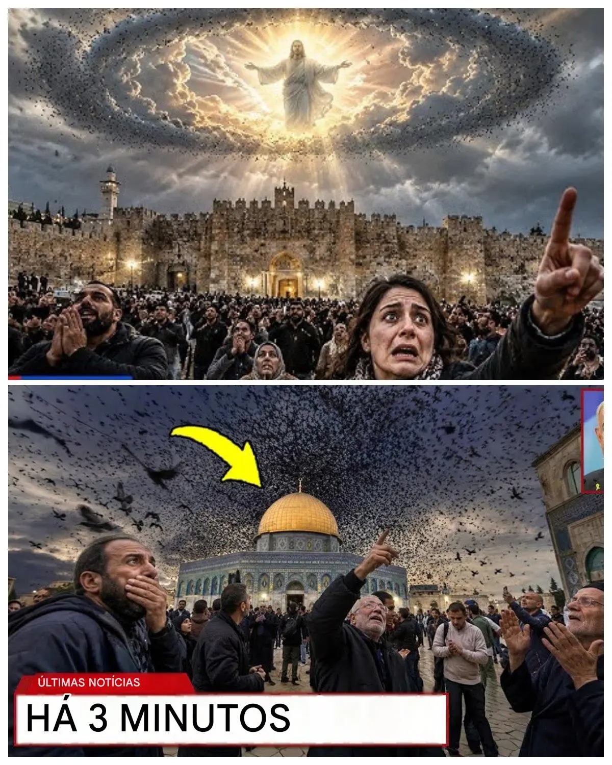 Cover Image for HÁ 2 MINUTOS! SINAL DE DEUS? A Maior Tragédia Acontecendo em Jerusalém! O Mundo Está Chocado…
