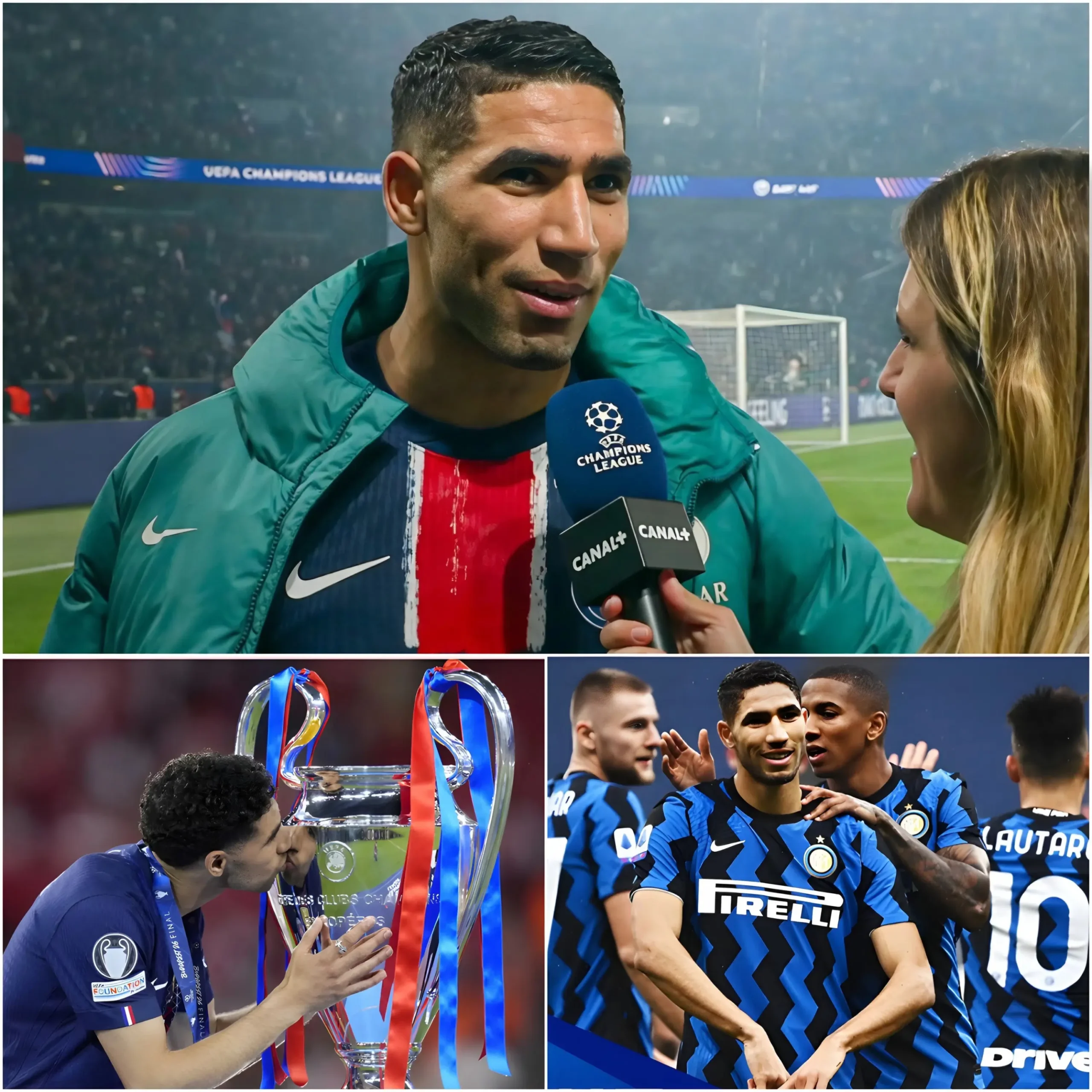 Cover Image for ❤️ “QUESTO CAMPIONATO… VOGLIO DEDICARLO A LUI!” Achraf Hakimi ha commosso milioni di tifosi di calcio in tutto il mondo dopo la vittoria del secondo titolo consecutivo di Champions League da parte del PSG.