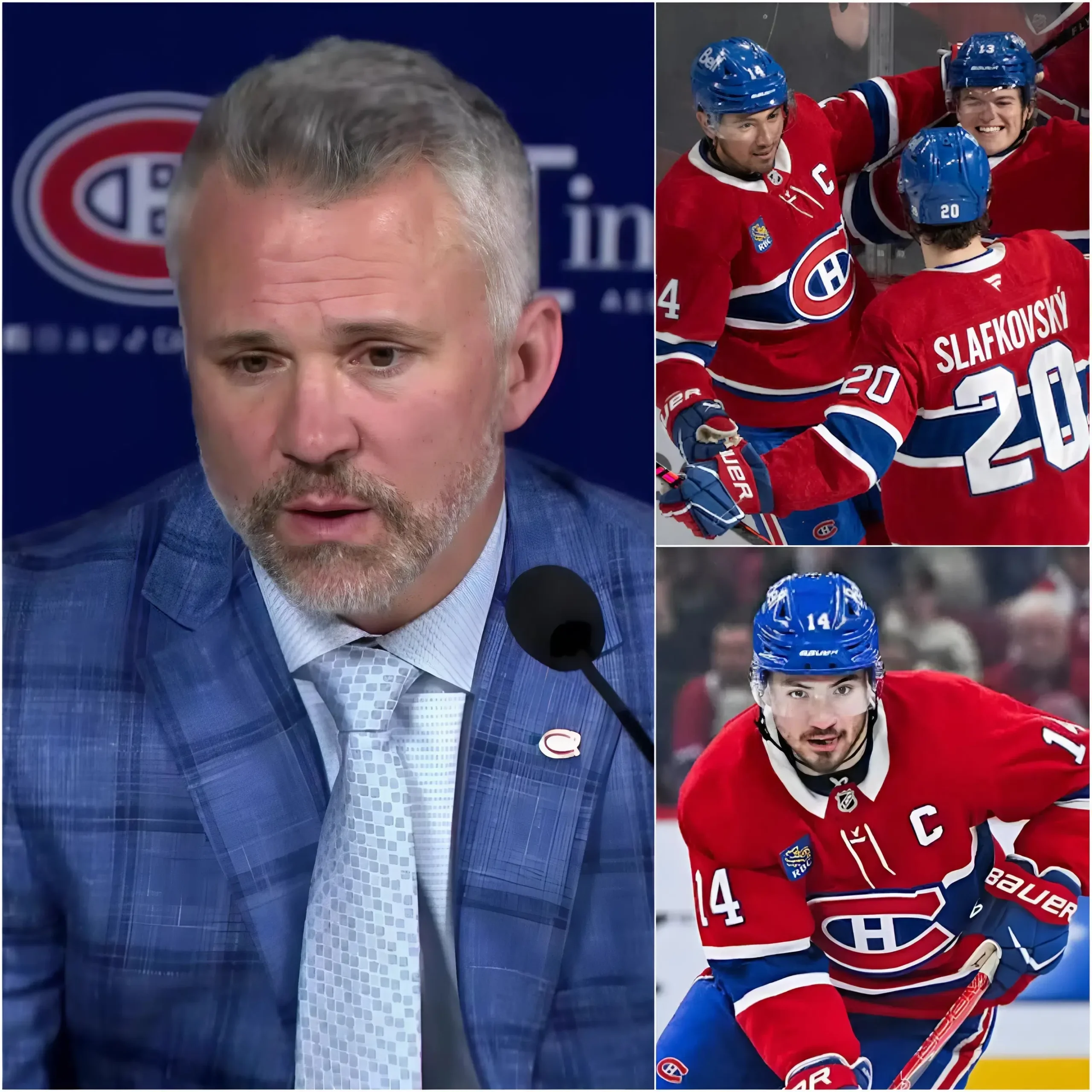 Cover Image for « SORS DE L’ÉQUIPE IMMÉDIATEMENT ! JE NE VEUX PLUS TE VOIR UNE SECONDE !» L’entraîneur-chef Martin St. Louis a explosé de colère, semant la zizanie dans le vestiaire des Canadiens de Montréal en écartant sur-le-champ un joueur clé de ses plans pour la saison 2026-2027.